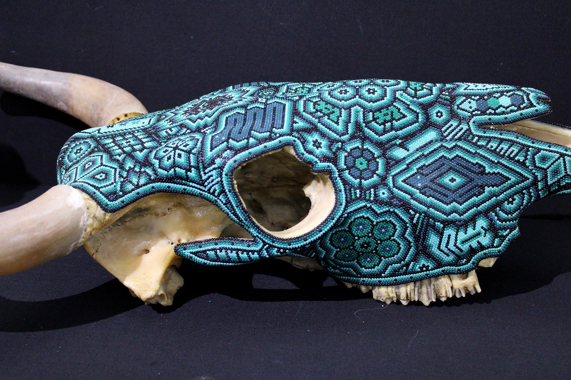 HUICHOL-BULL SKULL. . . . For Sale 1