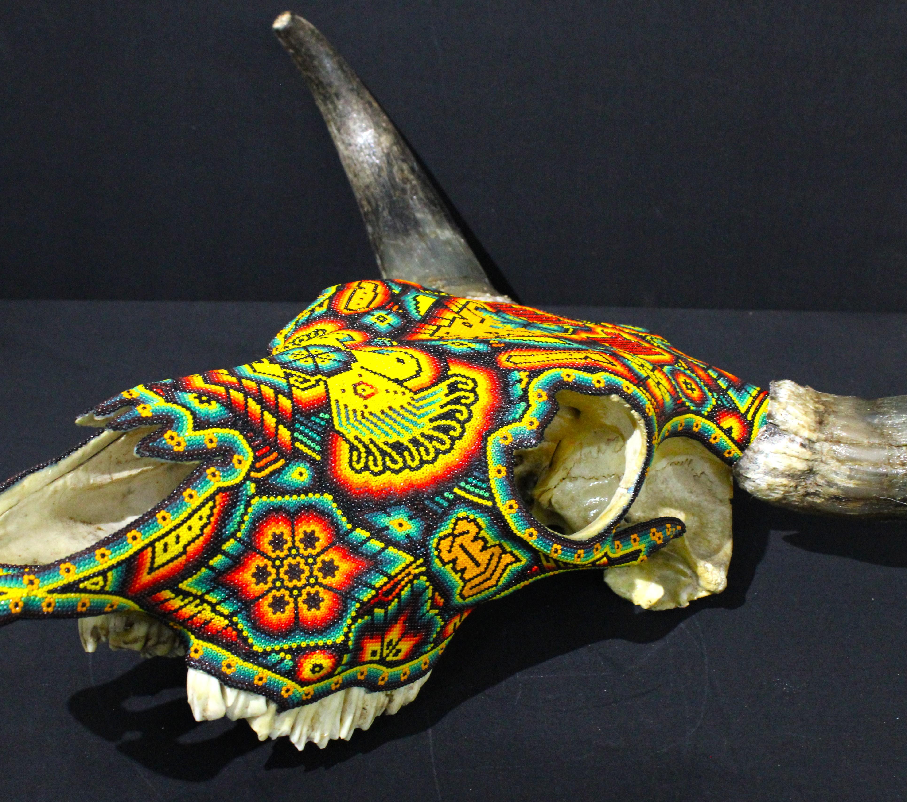 HUICHOL-BULL SKULL. . . . . . . . For Sale 2