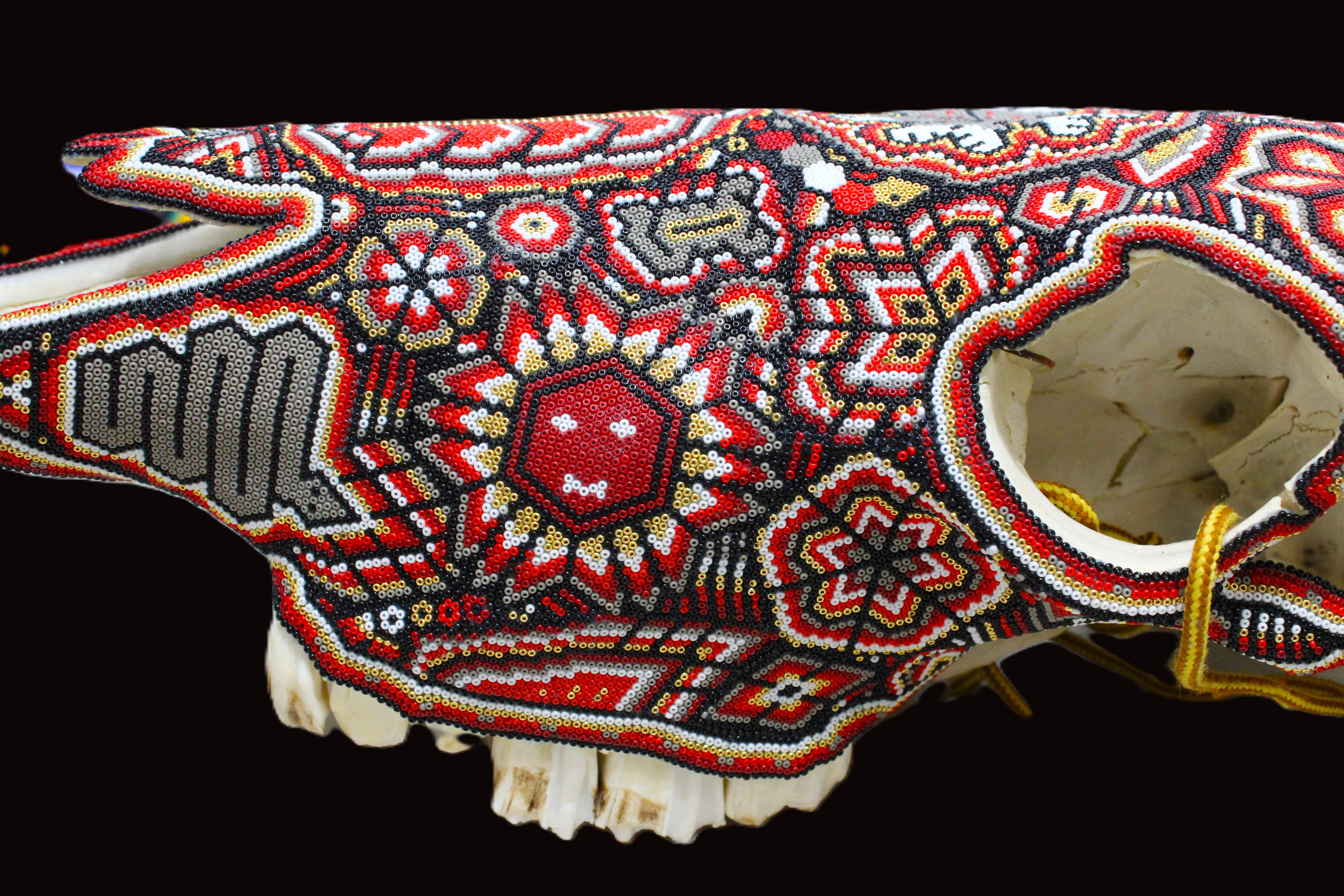 HUICHOL-BULL SKULL. . . . . For Sale 2