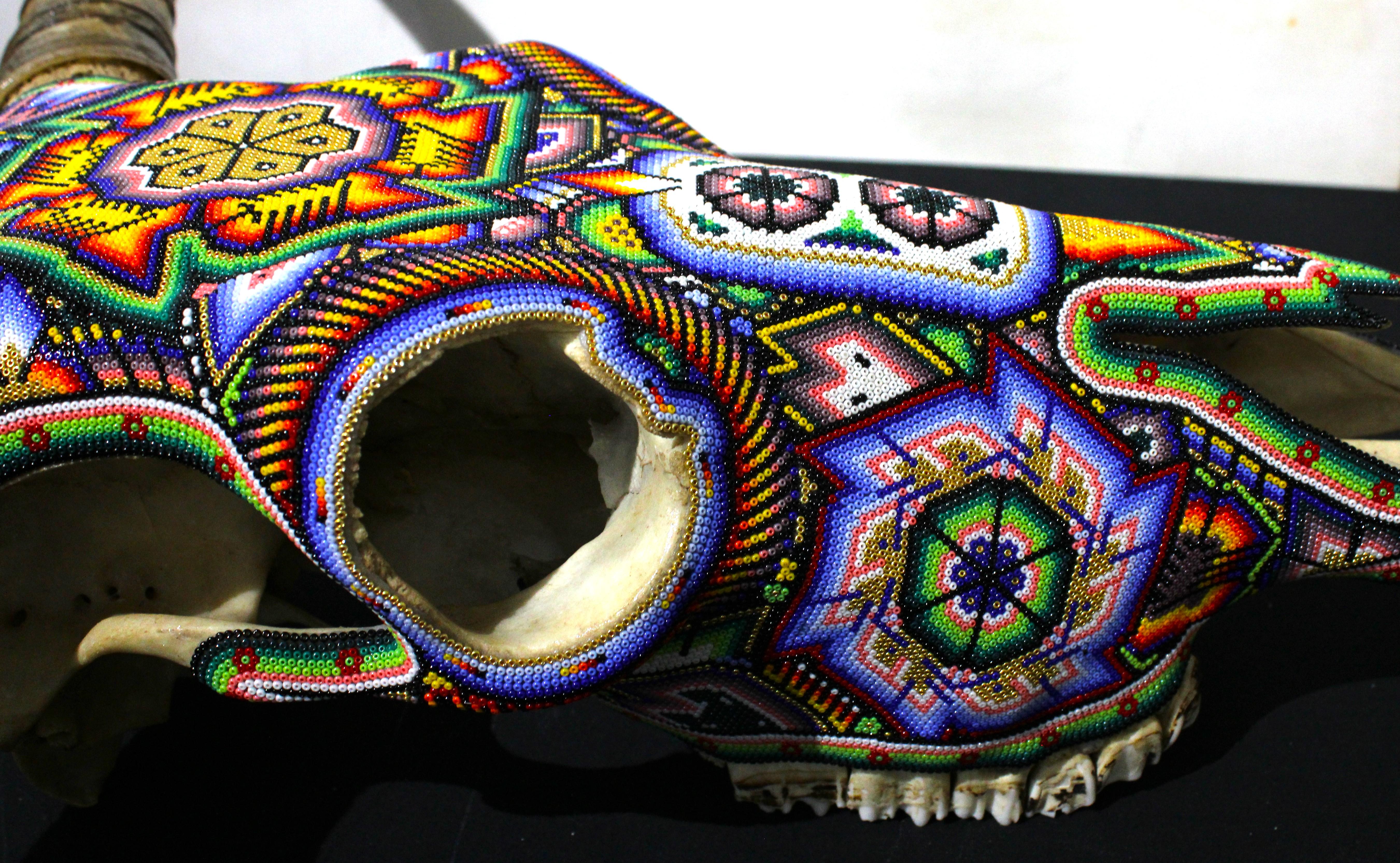 HUICHOL-BULL SKULL. . . . . . . . . For Sale 3