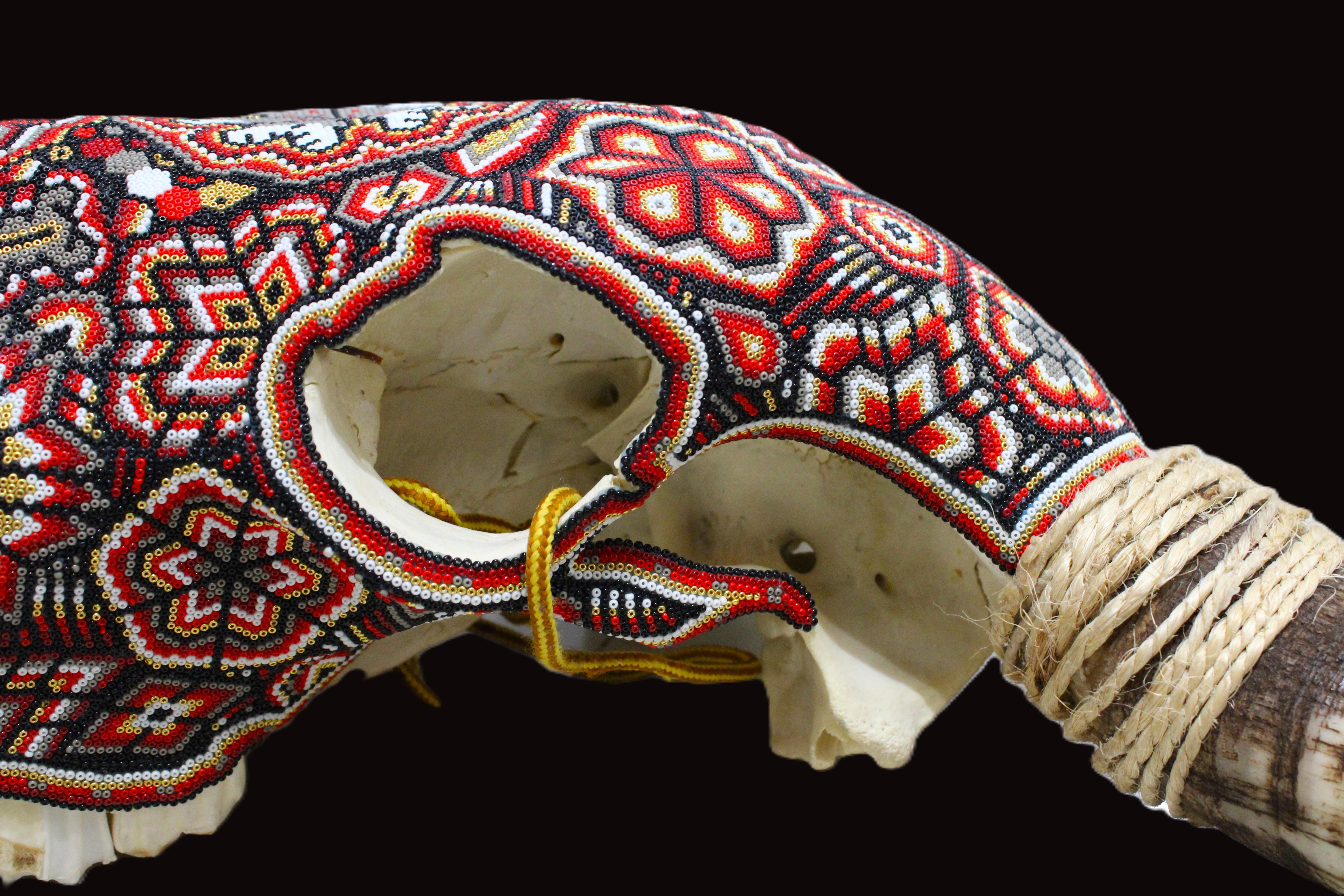 HUICHOL-BULL SKULL. . . . . For Sale 3