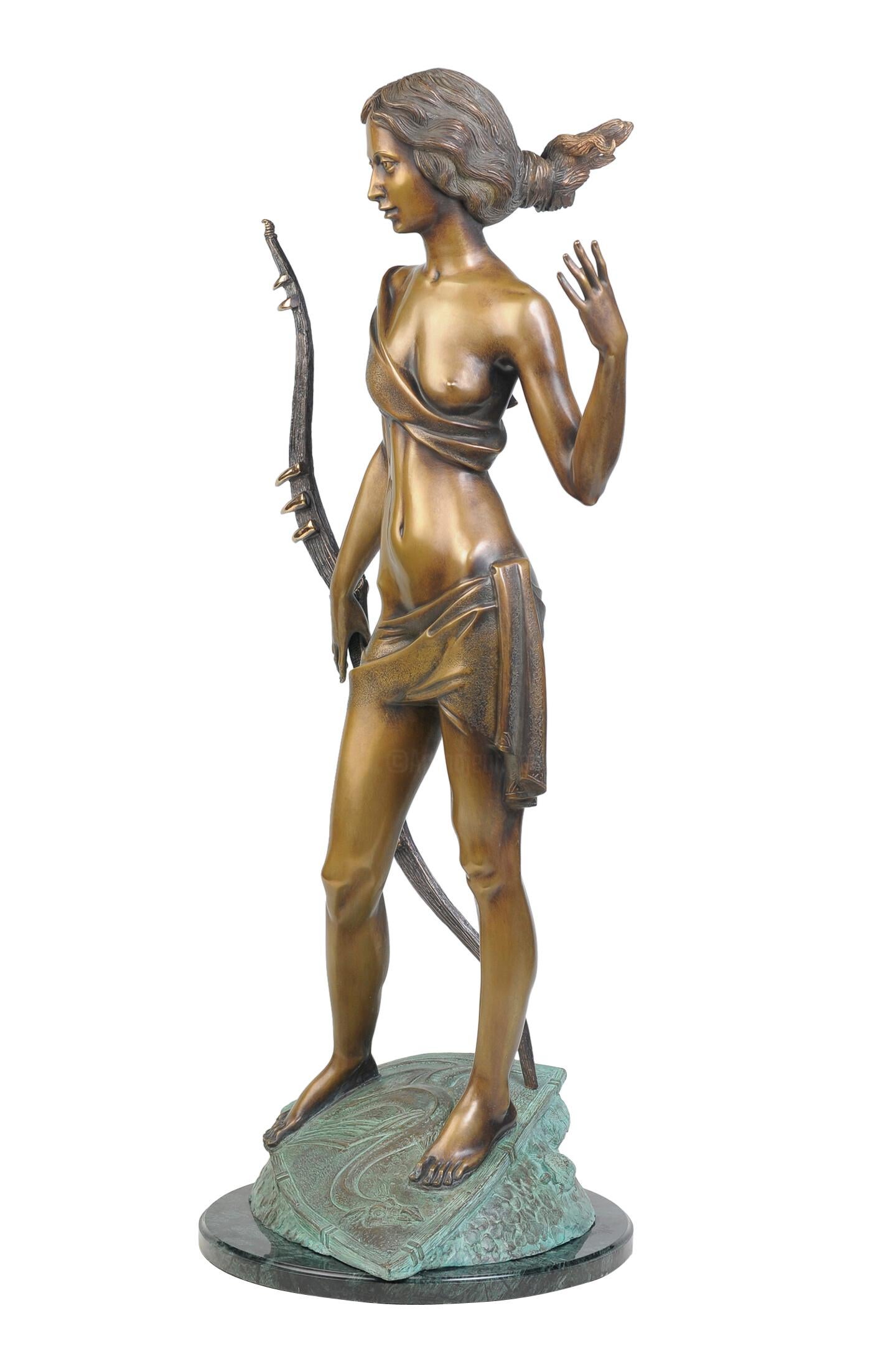 Volodymyr Mykytenko - Huntress (2006)

Huntress-The sculpture depicts the goddess of the hunt. Always young, virgin goddess, patroness of all life on Earth, giving happiness in marriage, goddess of fertility.

Additional information:
Medium: