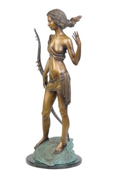 Huntress, Bronze Sculpture by Volodymyr Mykytenko, 2006