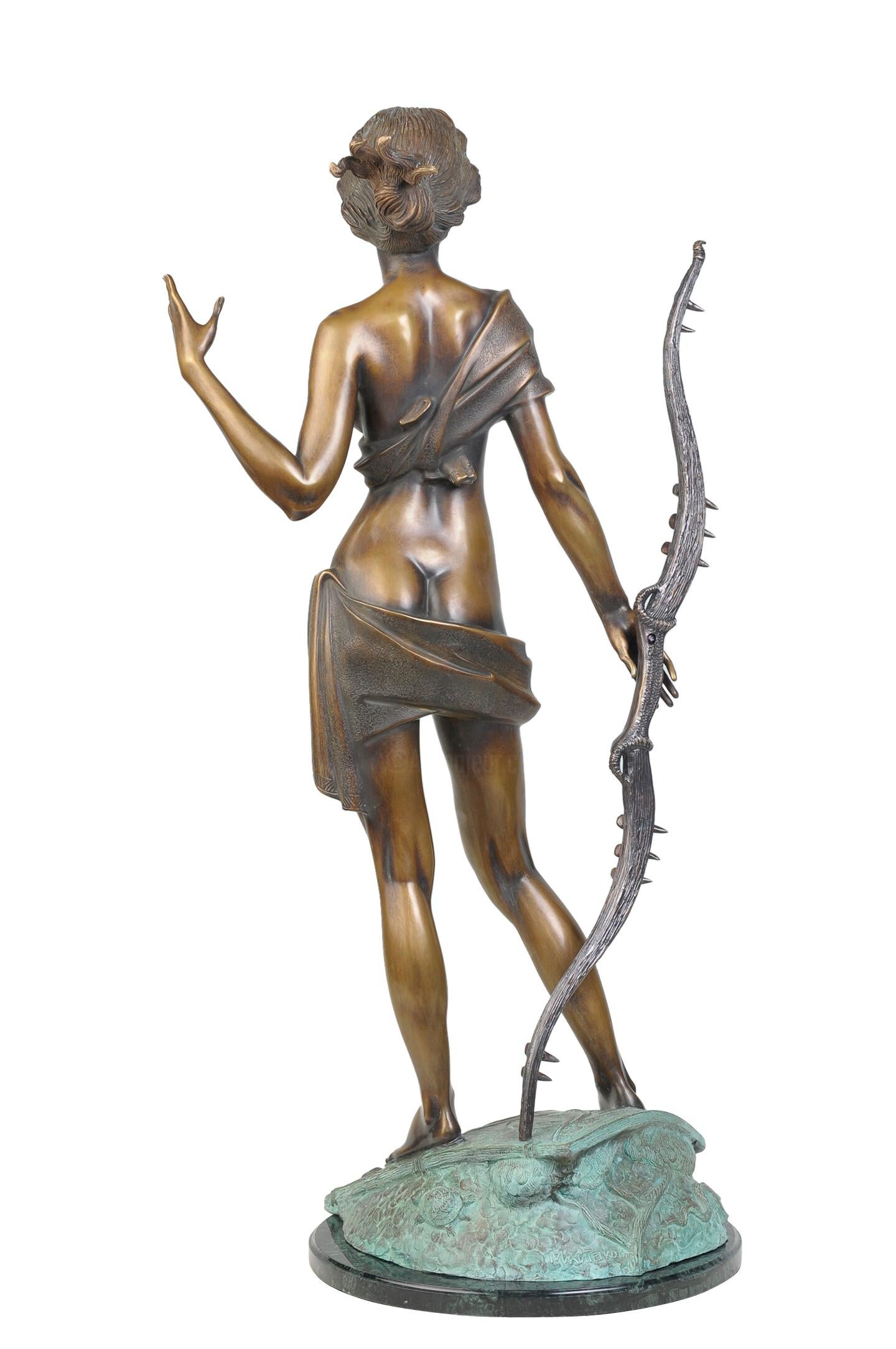 Huntress, Bronze Sculpture by Volodymyr Mykytenko, 2006 For Sale 1