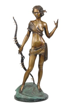 Huntress, Bronze Sculpture by Volodymyr Mykytenko, 2006