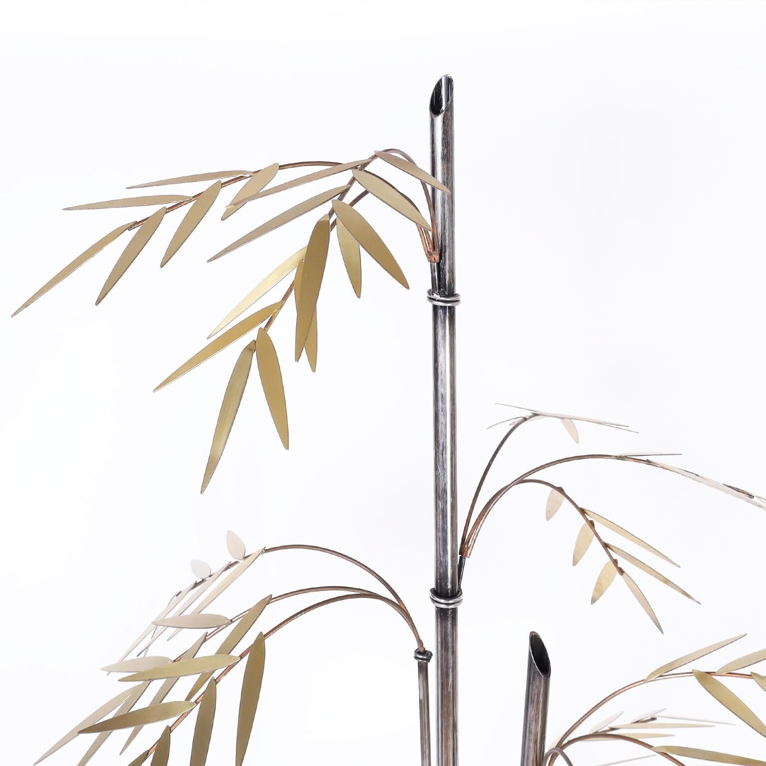 Illuminated Bamboo Tree Sculpture 1