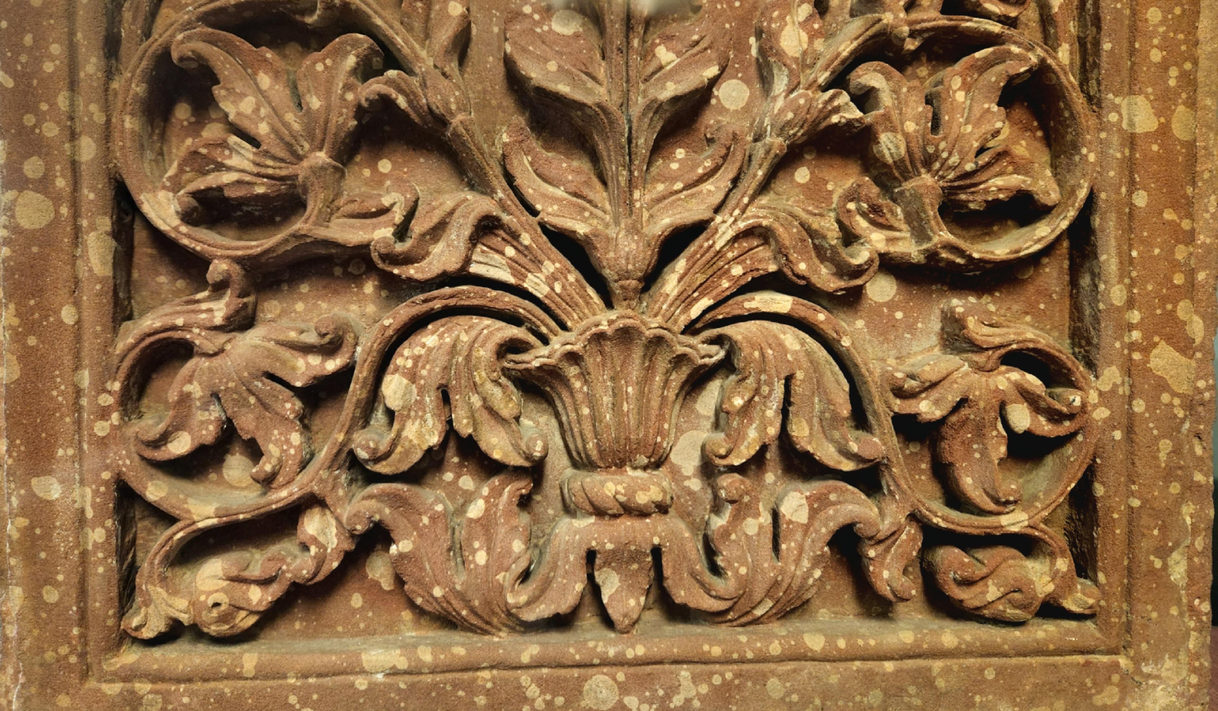 Indian 18th Century Mughal Relief Panel - Other Art Style Sculpture by Unknown