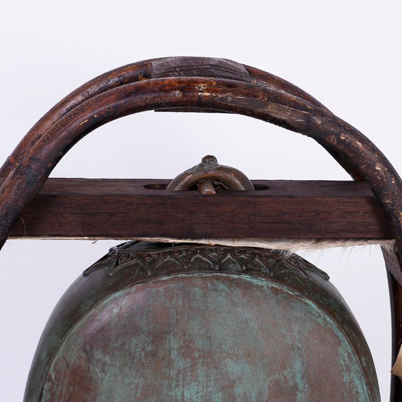 Indian Bronze Elephant Bell - Aesthetic Movement Sculpture by Unknown
