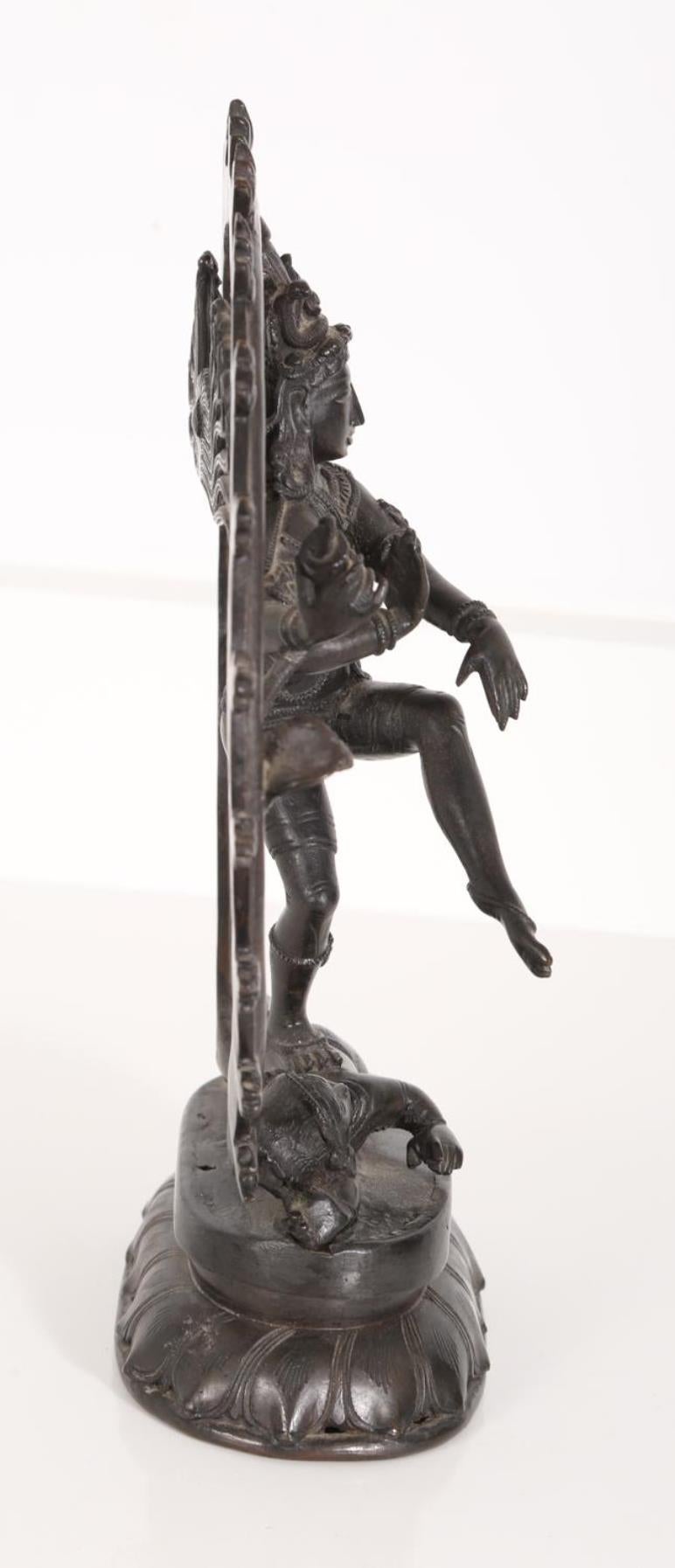 Indian Bronze Figure of Shiva Nataraja  For Sale 4