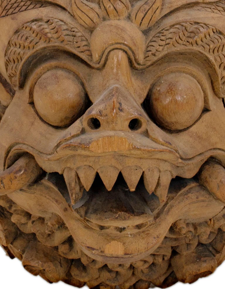 Unknown Indonesian Garuda Head, Carved Wood For Sale at 1stdibs