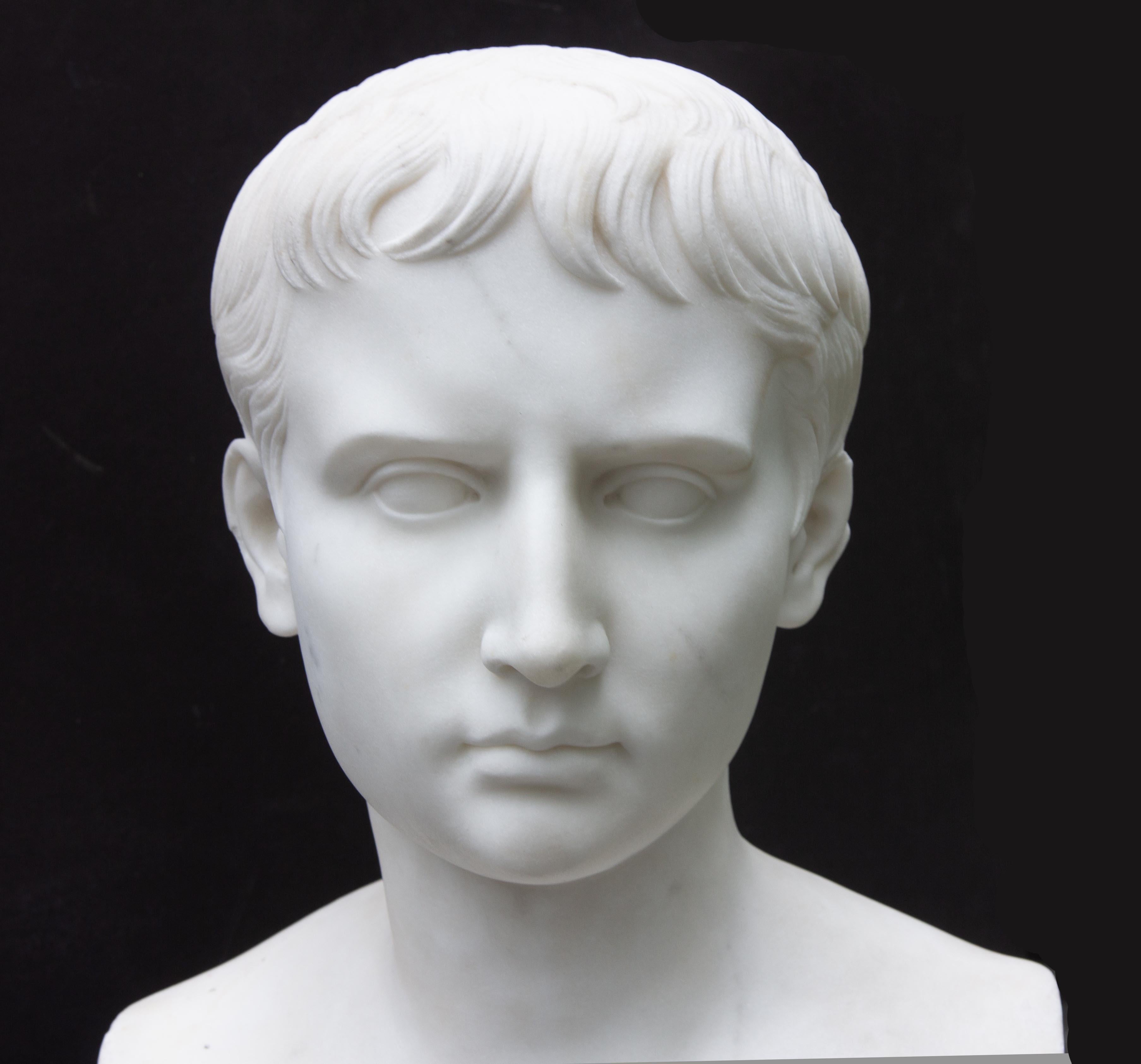 Busto in marmo di Carrara scolpito di Cesare Augusto. Grand Tour italiano. Metà del XIX secolo.





























Scultura greca classica #romana