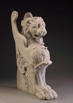 ITALIAN MARBLE FIGURE OF A GRIFFIN, 19th Century