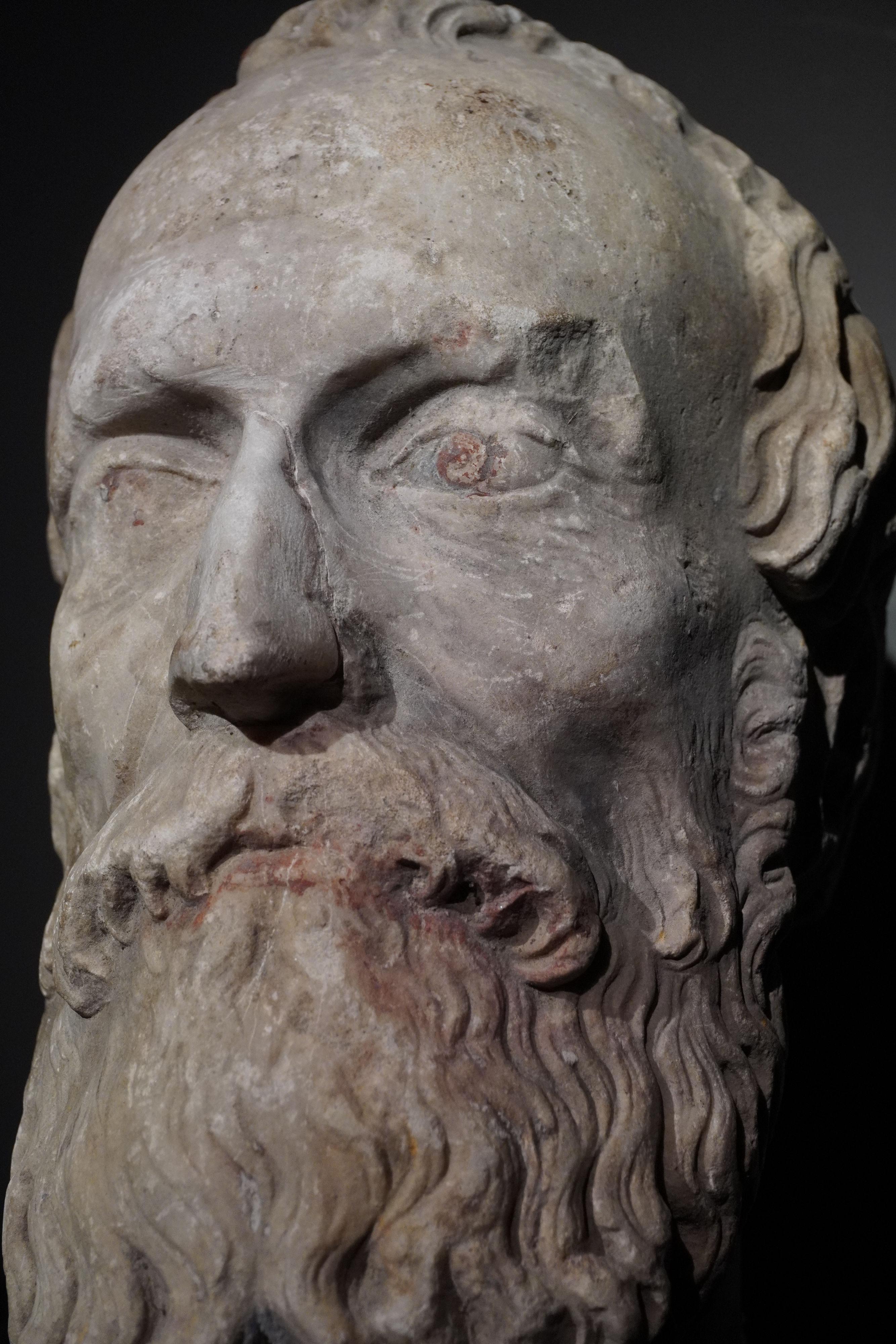 PORTRAIT ITALIEN DE LA RENAISSANCE TÊTE D'HOMME BARBU en vente 6
