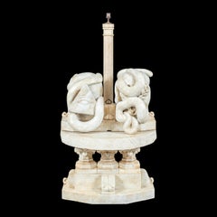 Antique Italian Sculptor - Early 20th century marble sculpture - Masonic Altar