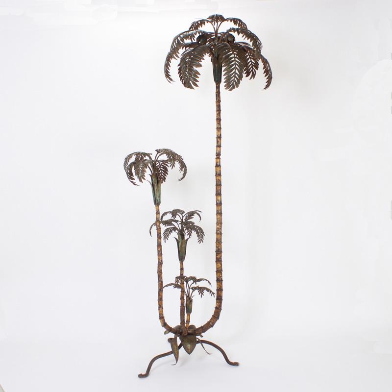Italienische Palmen-Skulptur aus Zinn (Sonstige Kunststile), Sculpture, von Unknown