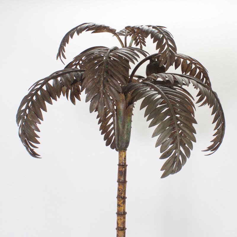 Italian Tole Palm Tree Sculpture For Sale 2