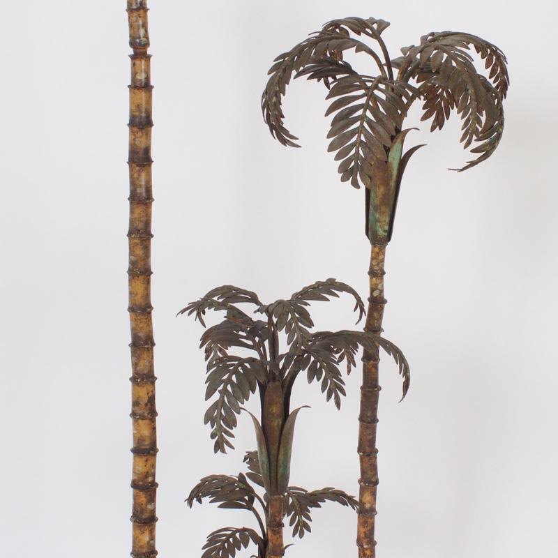 Italian Tole Palm Tree Sculpture For Sale 4