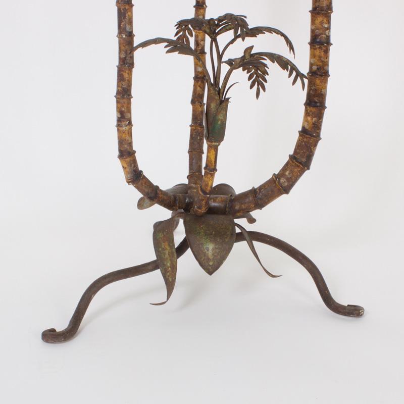 Italienische Palmen-Skulptur aus Zinn im Angebot 3