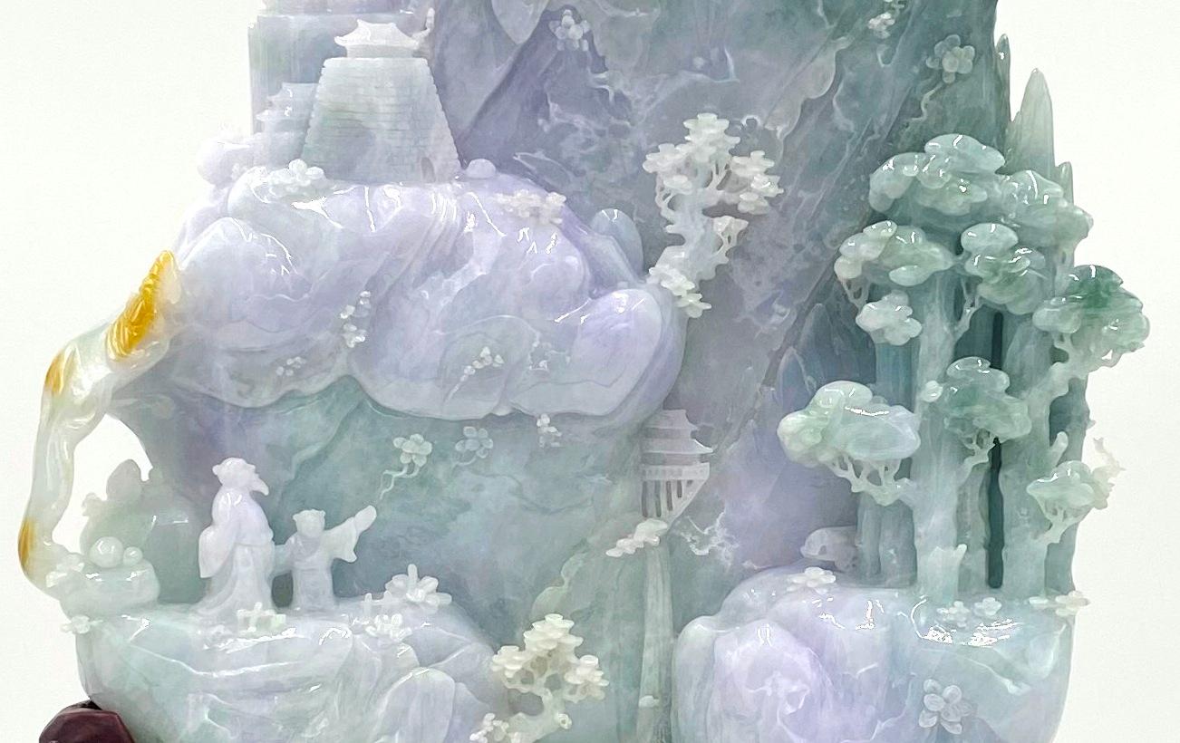 Unknown Jadeite Jade Mountain Carving at 1stDibs mount jadeite vessel, mount jadeite