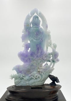 Jadeite Jade Standing Kwan Yin