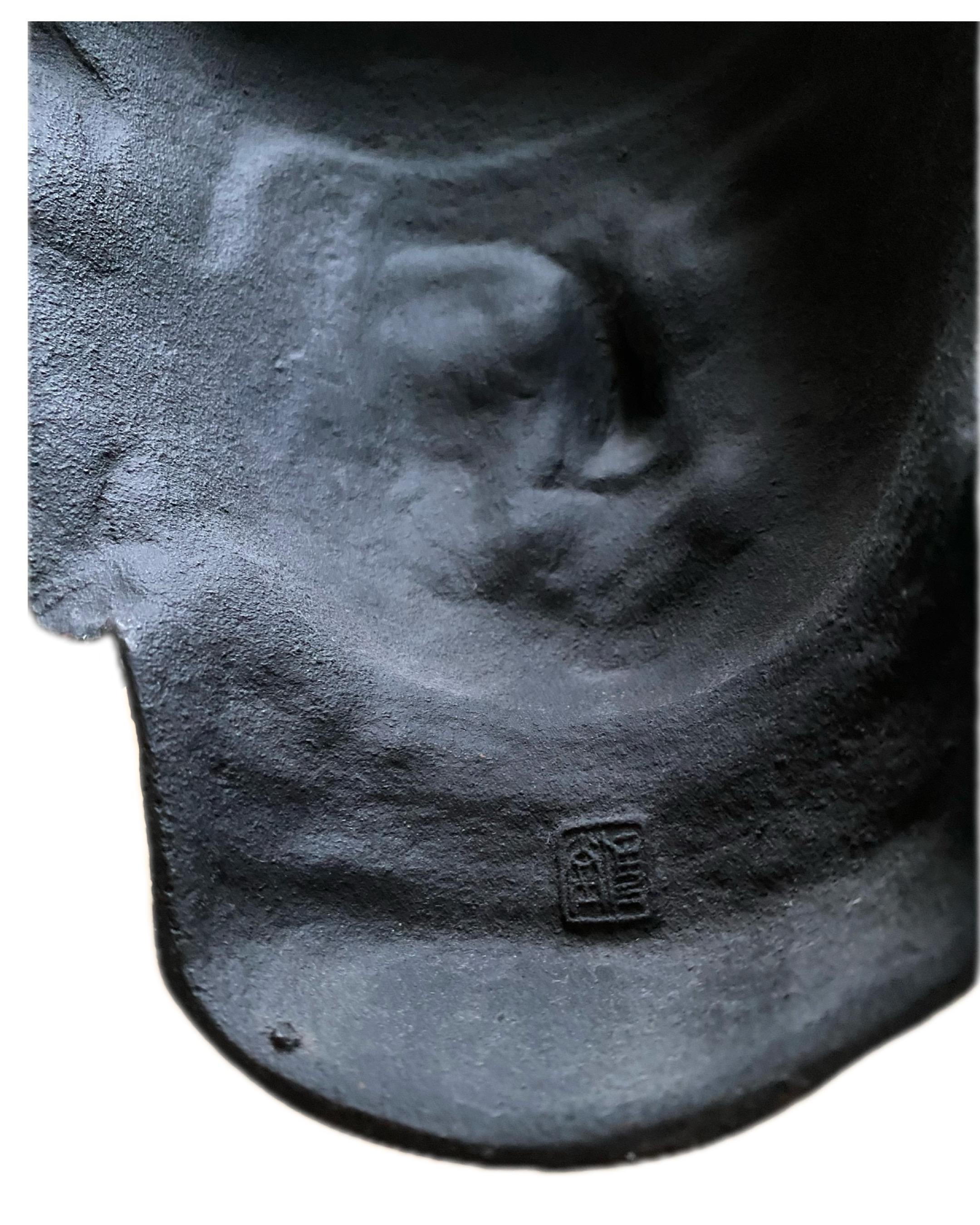 Japanese Buddha Bosatsu-Cast Iron sculpture mask-by Akaoka Copperware-GSY Select 1