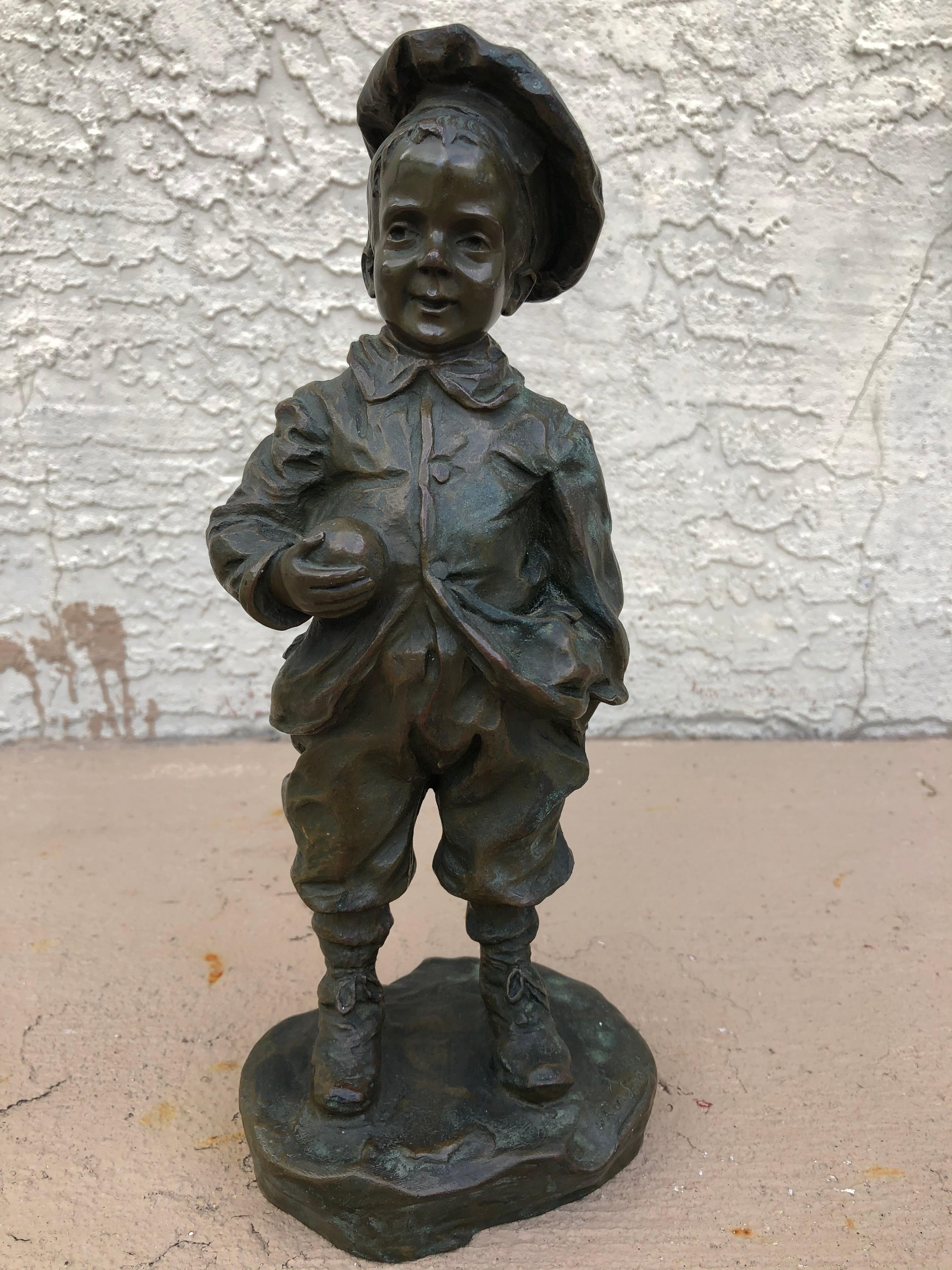 Unknown Figurative Sculpture - Jose Cardona Ferro Bronze Sculpture