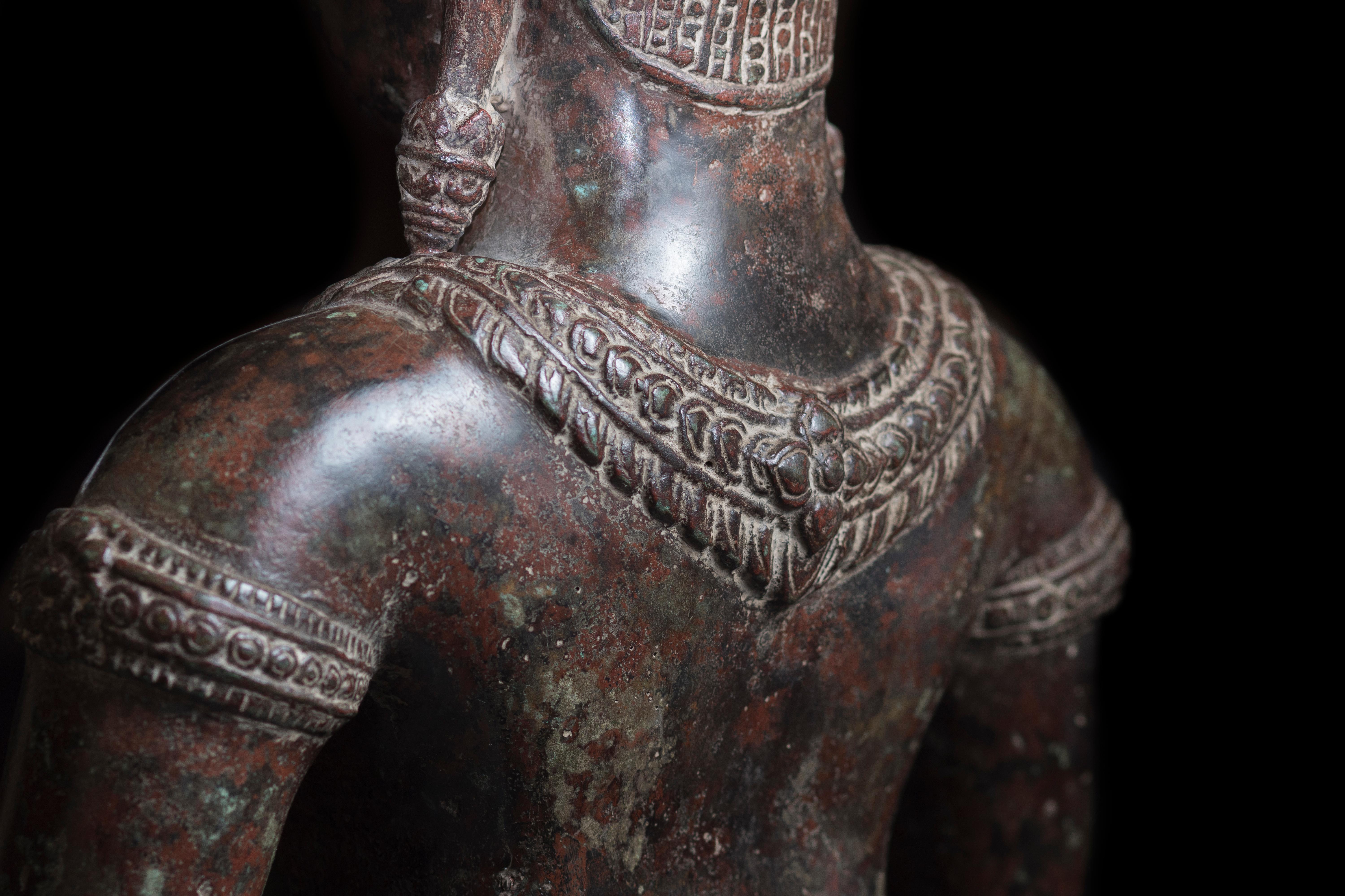 Kneeling Male Figure King Jayavarman VII 18th/19th century 2