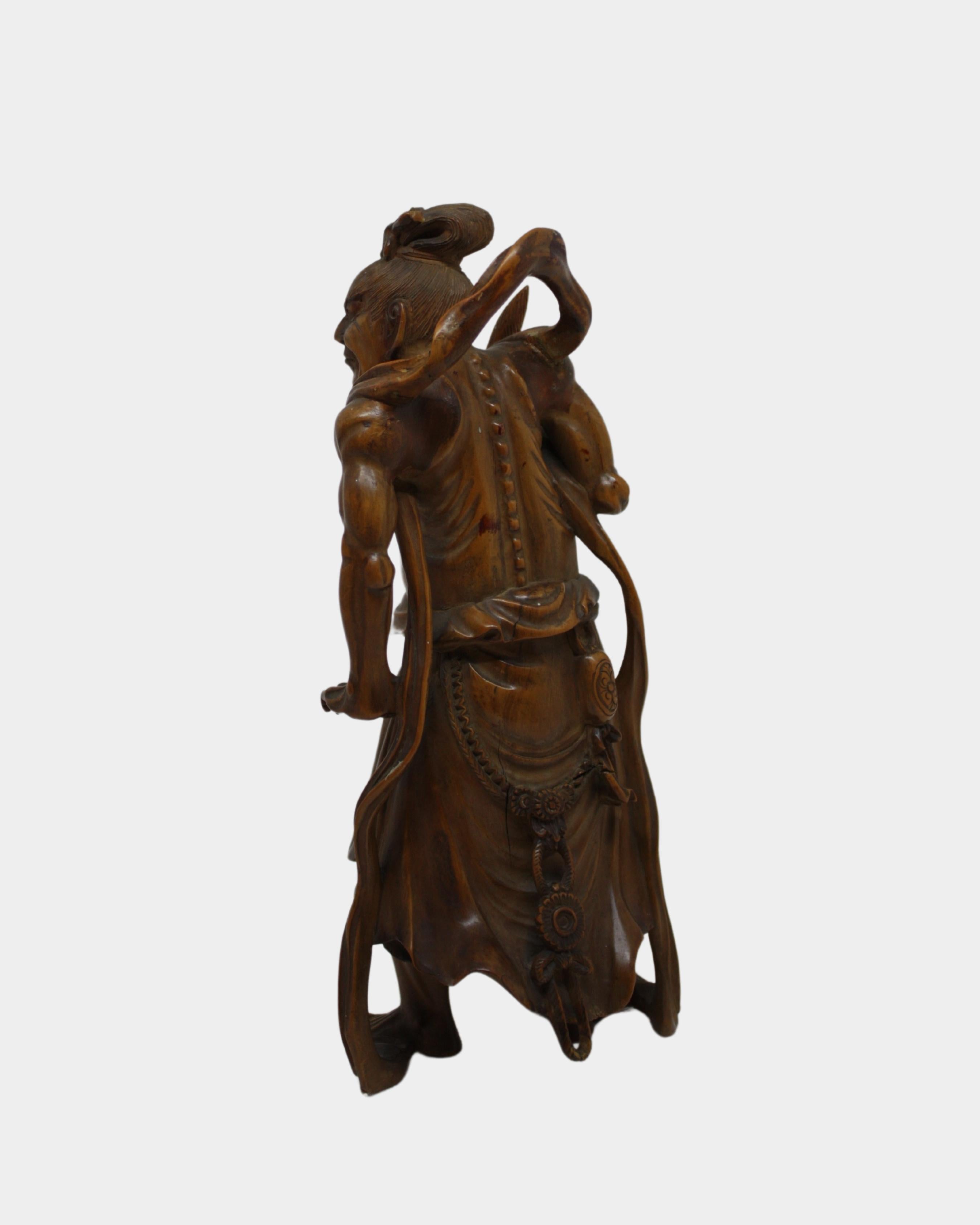 KONGŌRIKISHI - Brown Figurative Sculpture by Unknown
