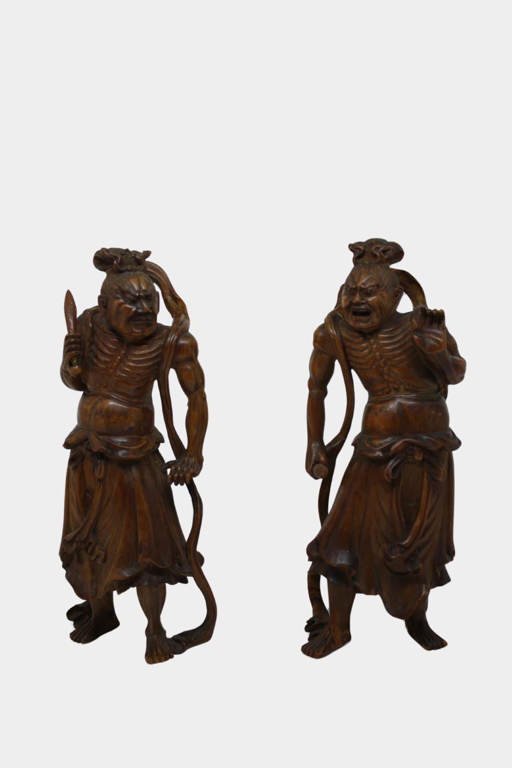 Unknown Figurative Sculpture - KONGŌRIKISHI