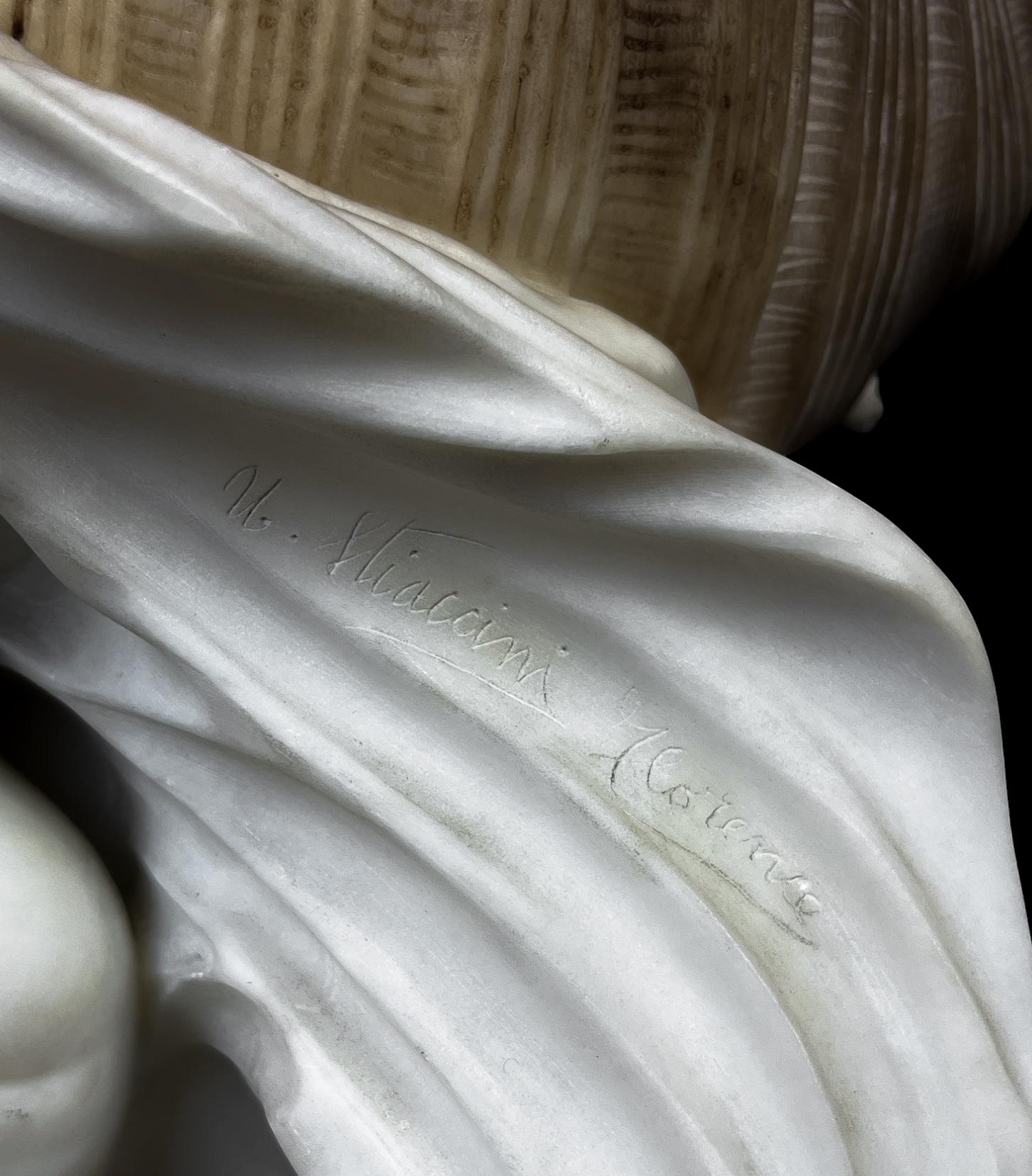 Tischlampe „La Perla Alabaster Birth of Venus“ aus Alabaster von Umberto Stiaccini im Angebot 11