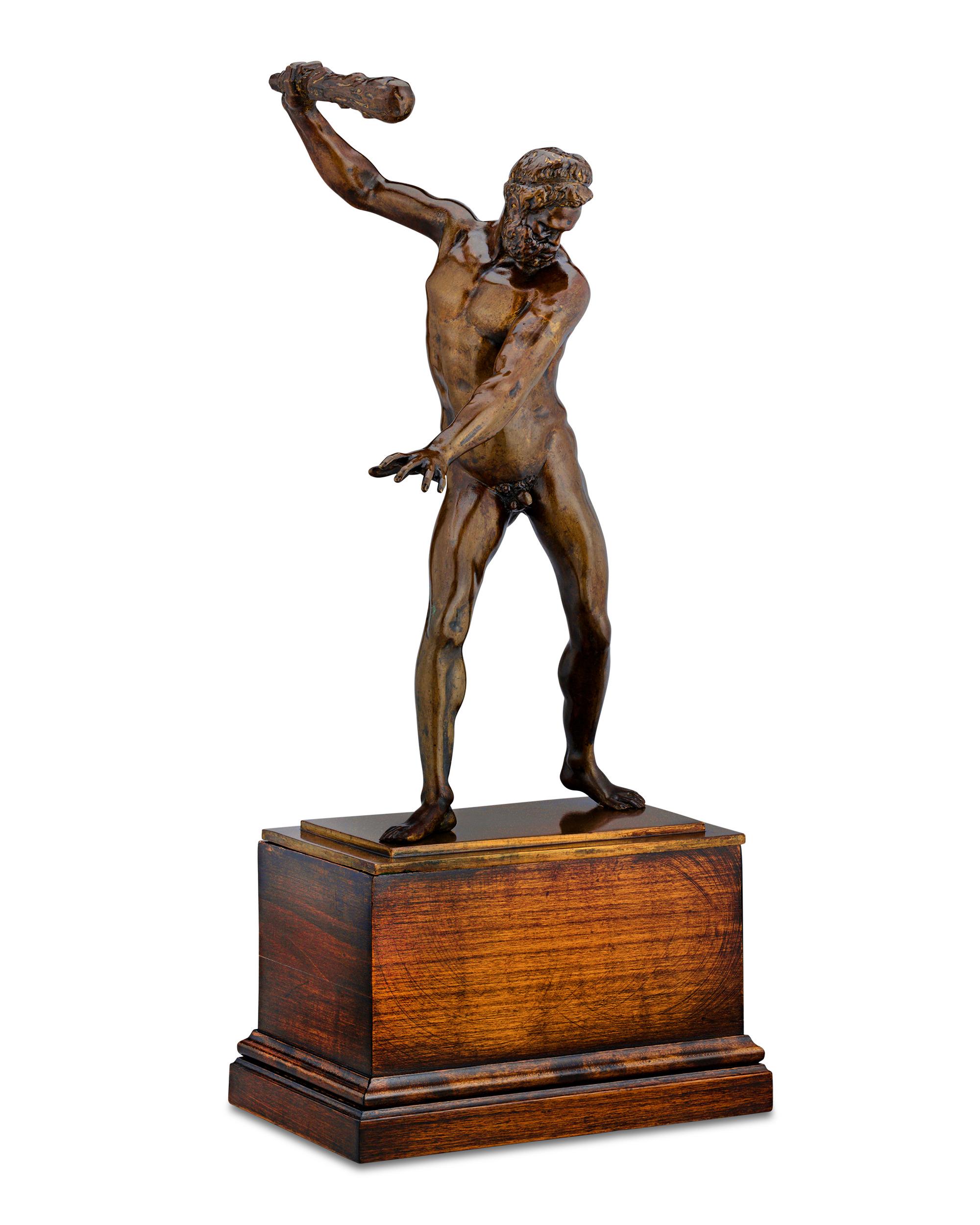 Scultura in bronzo delle Fatiche di Ercole, 17° secolo - Sculpture di Unknown