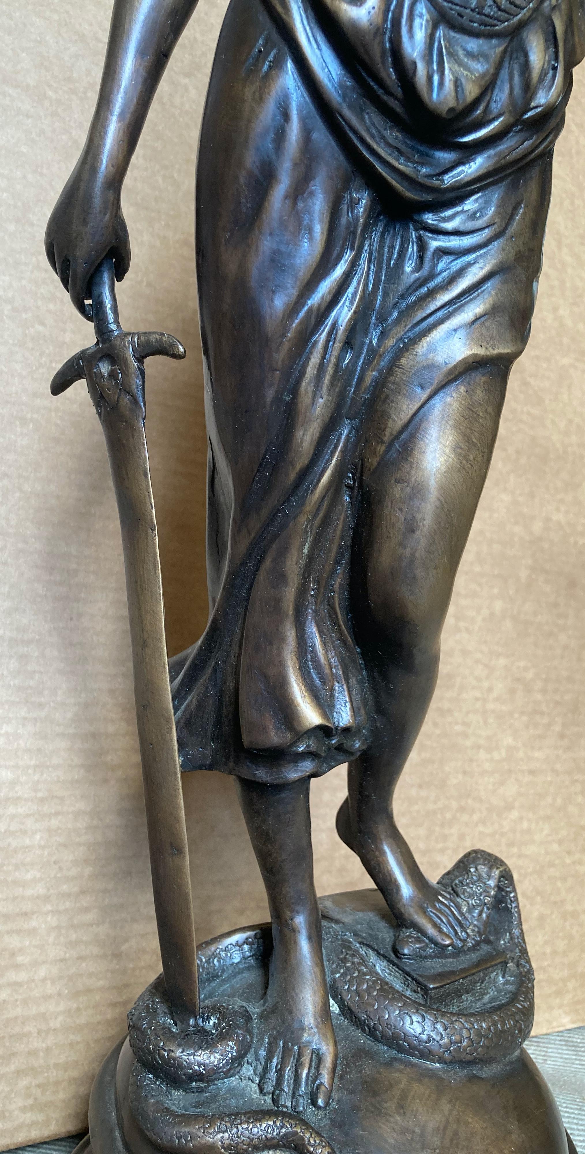 Lady Justice (Large Bronze) -- for your favorite attorney or judge! - Romantic Sculpture by Unknown