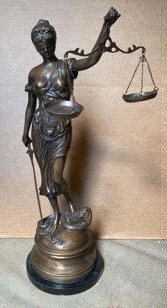 Antique Lady Justice (Large Bronze) -- for your favorite attorney or judge!