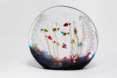 Large Bisazza Murano Art Glass Aquarium, 'Immersion I', model 3325