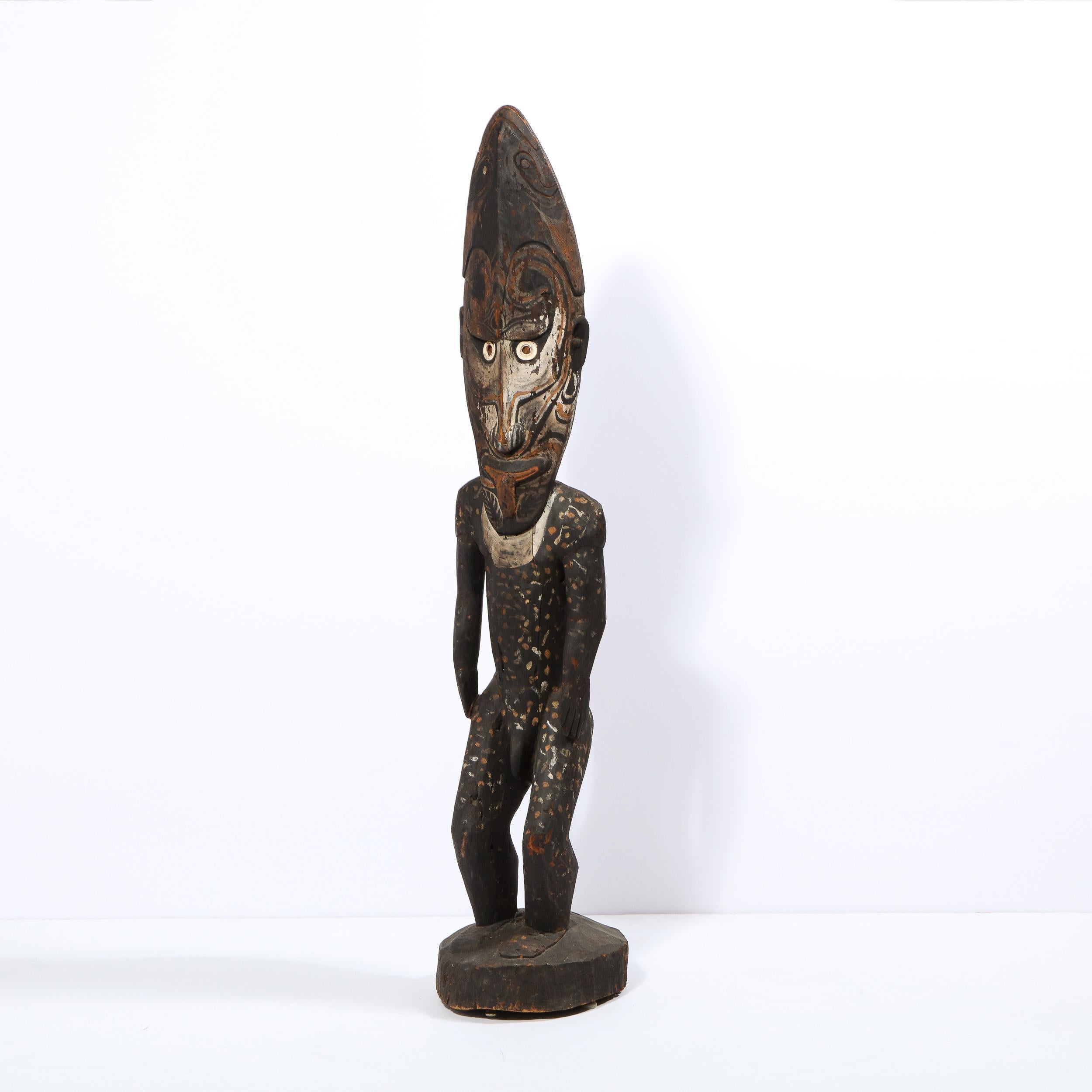 Large Carved and Painted Wood Spirit Figure Papua New Guinea, circa 1960 11