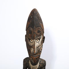 Large Carved and Painted Wood Spirit Figure Papua New Guinea, circa 1960
