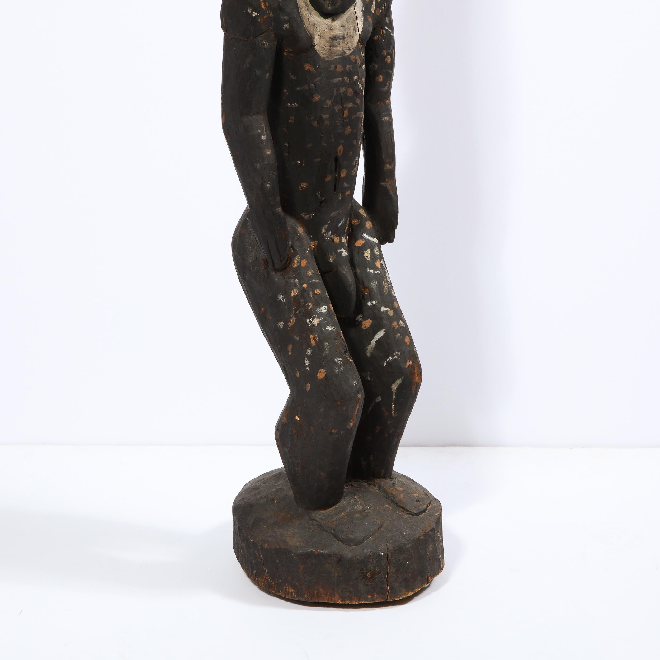 Large Carved and Painted Wood Spirit Figure Papua New Guinea, circa 1960 1
