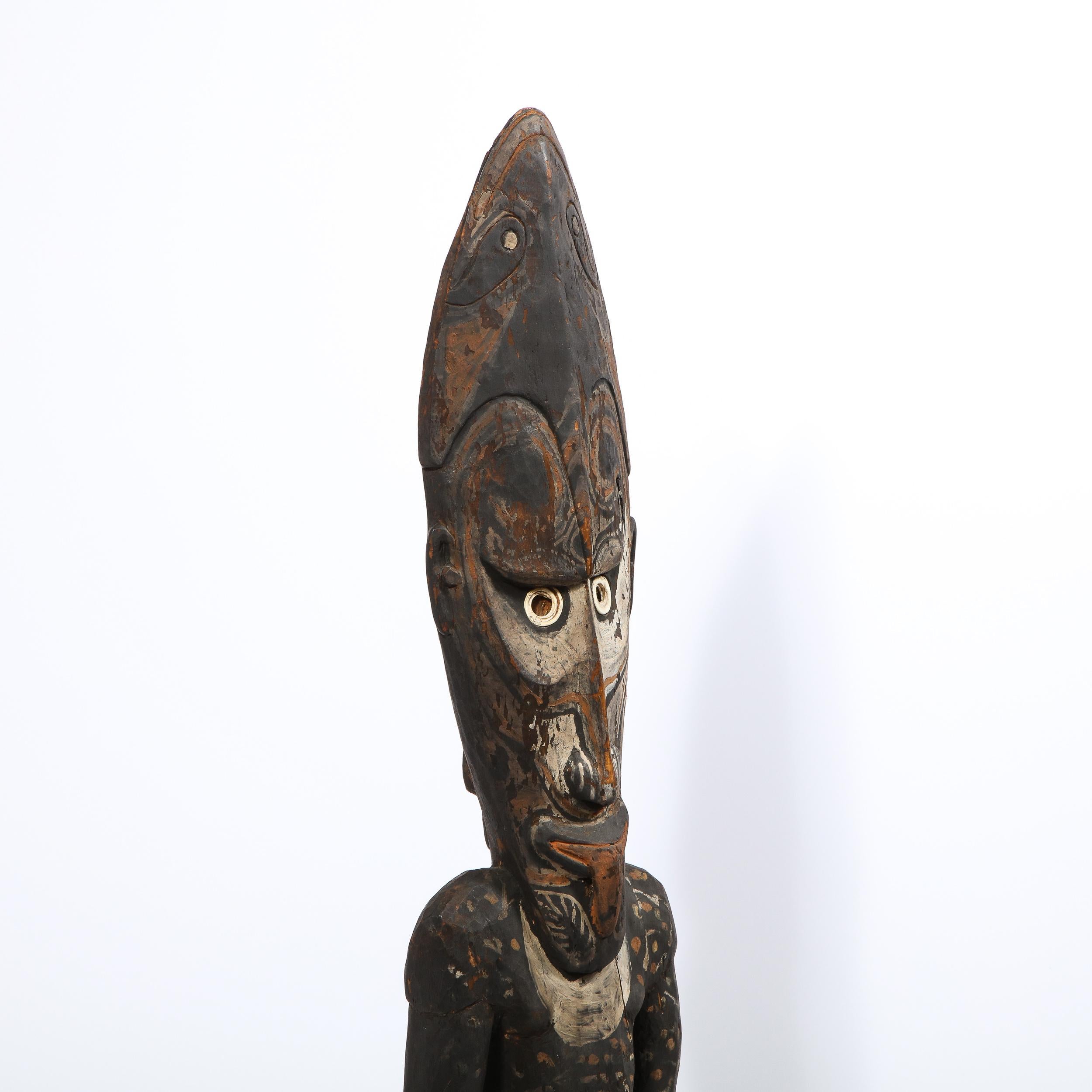 Large Carved and Painted Wood Spirit Figure Papua New Guinea, circa 1960 2