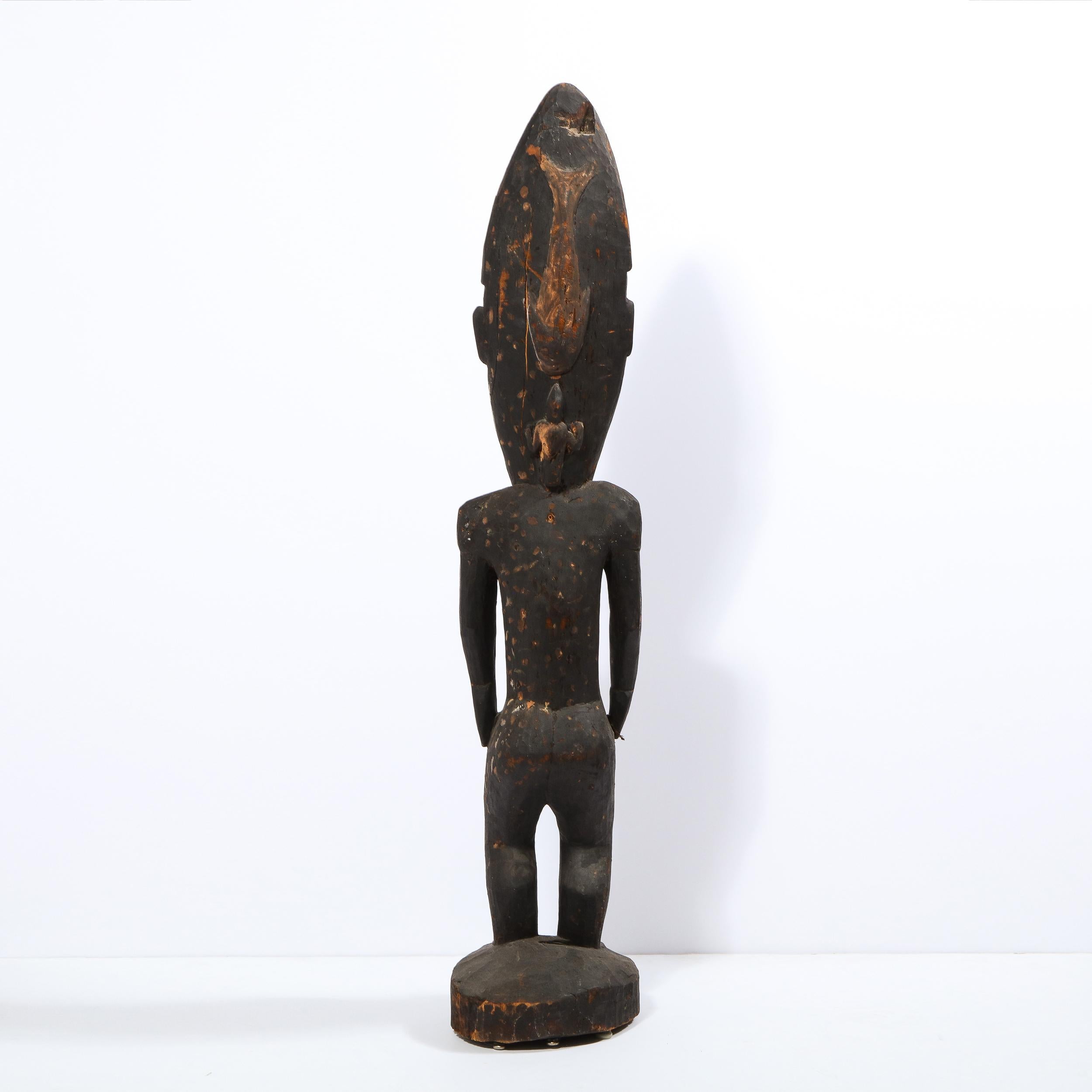 Large Carved and Painted Wood Spirit Figure Papua New Guinea, circa 1960 4