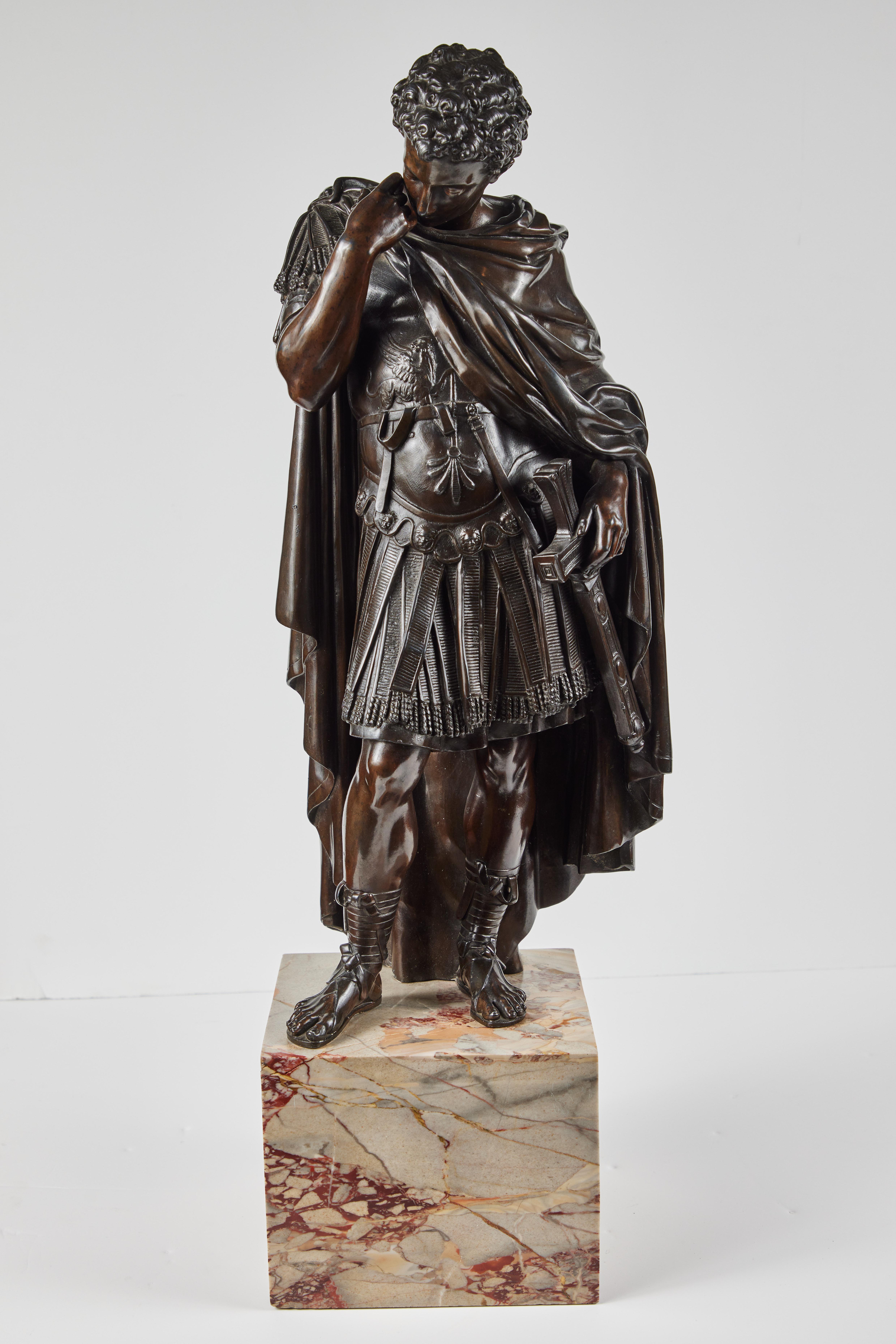 Grandes figurines romaines en bronze moulé - Sculpture de Unknown