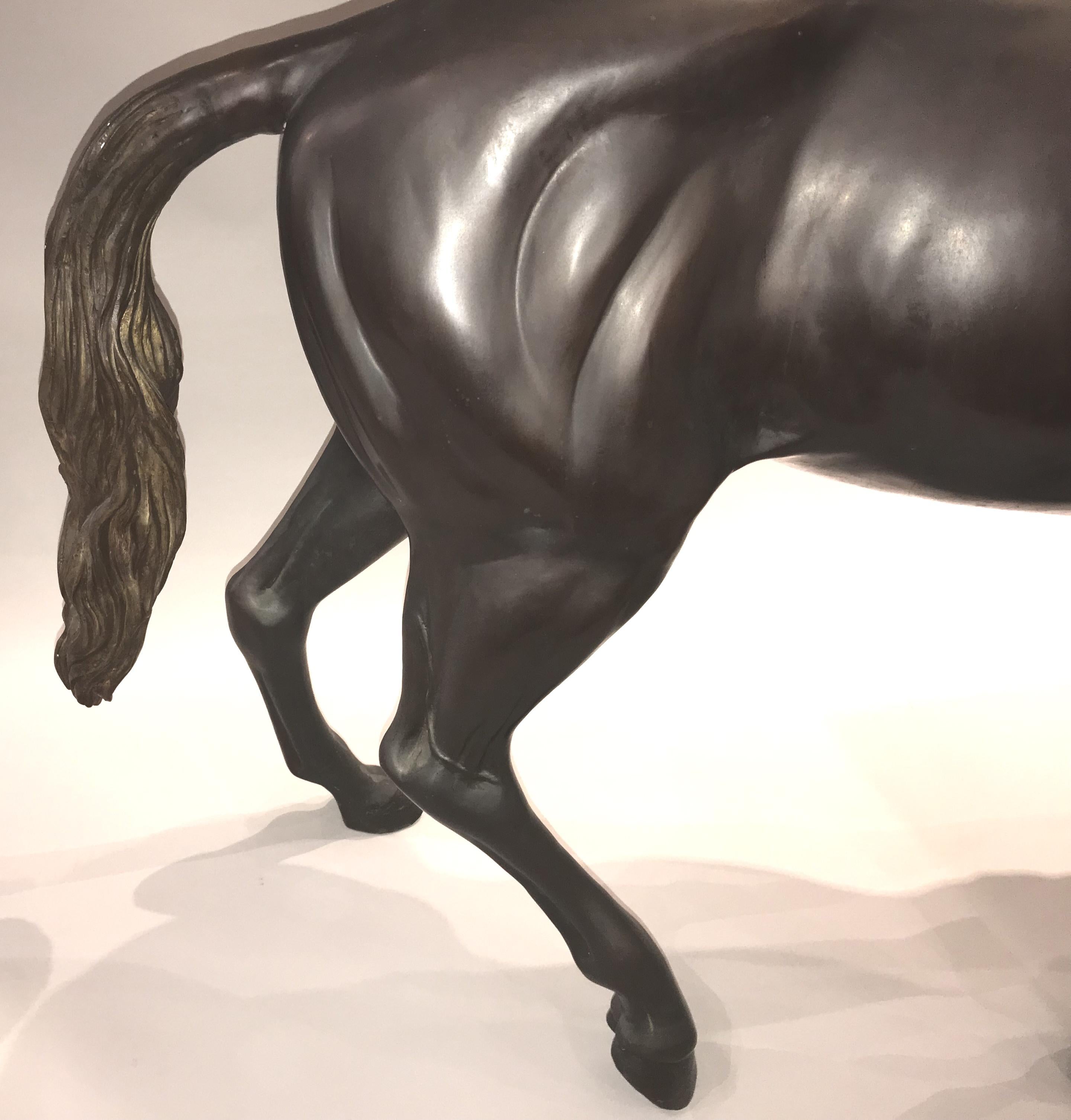 Large Floor Standing Bronze of a Horse after Pierre Jules Mene 1