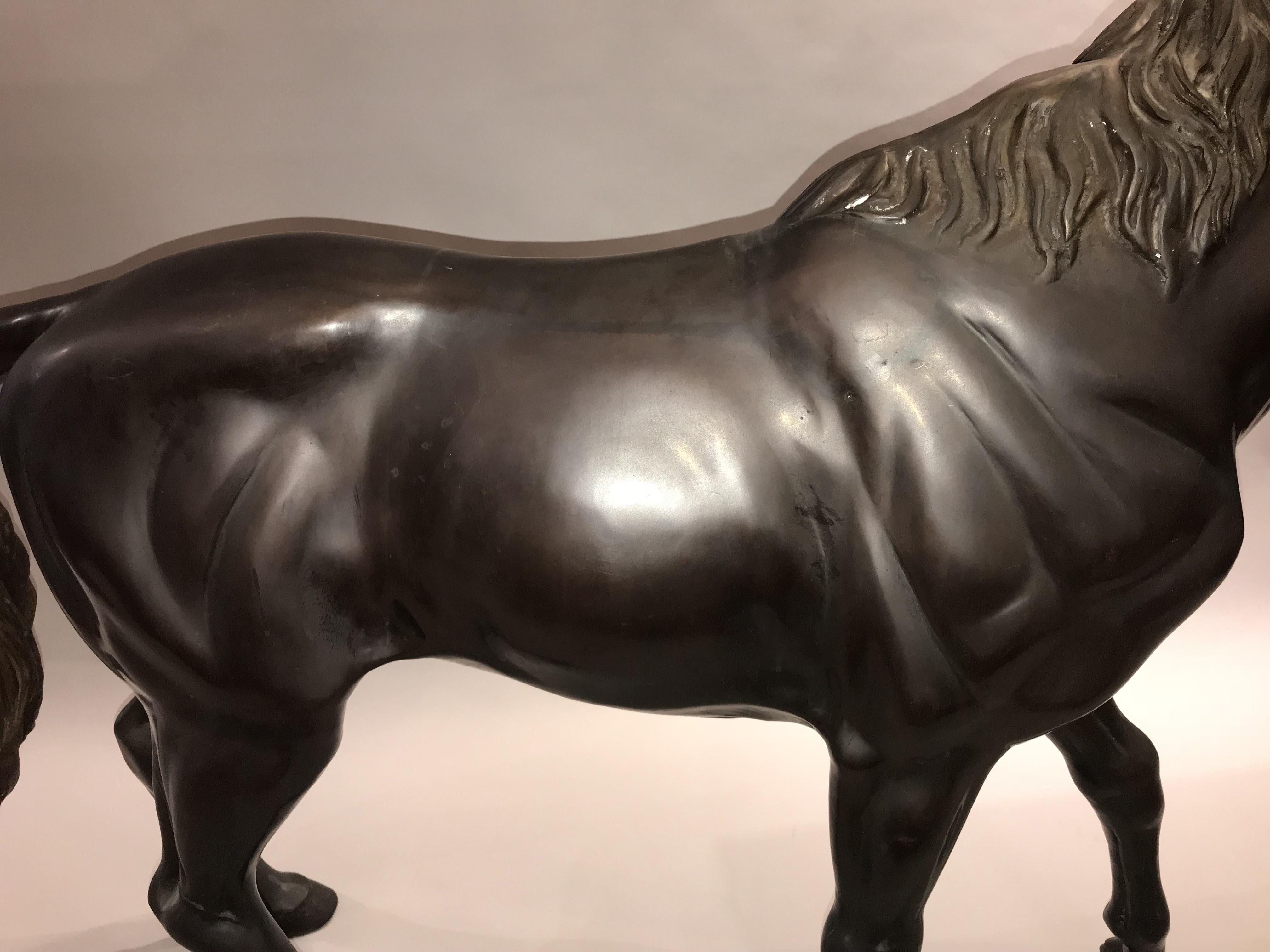 Large Floor Standing Bronze of a Horse after Pierre Jules Mene 2
