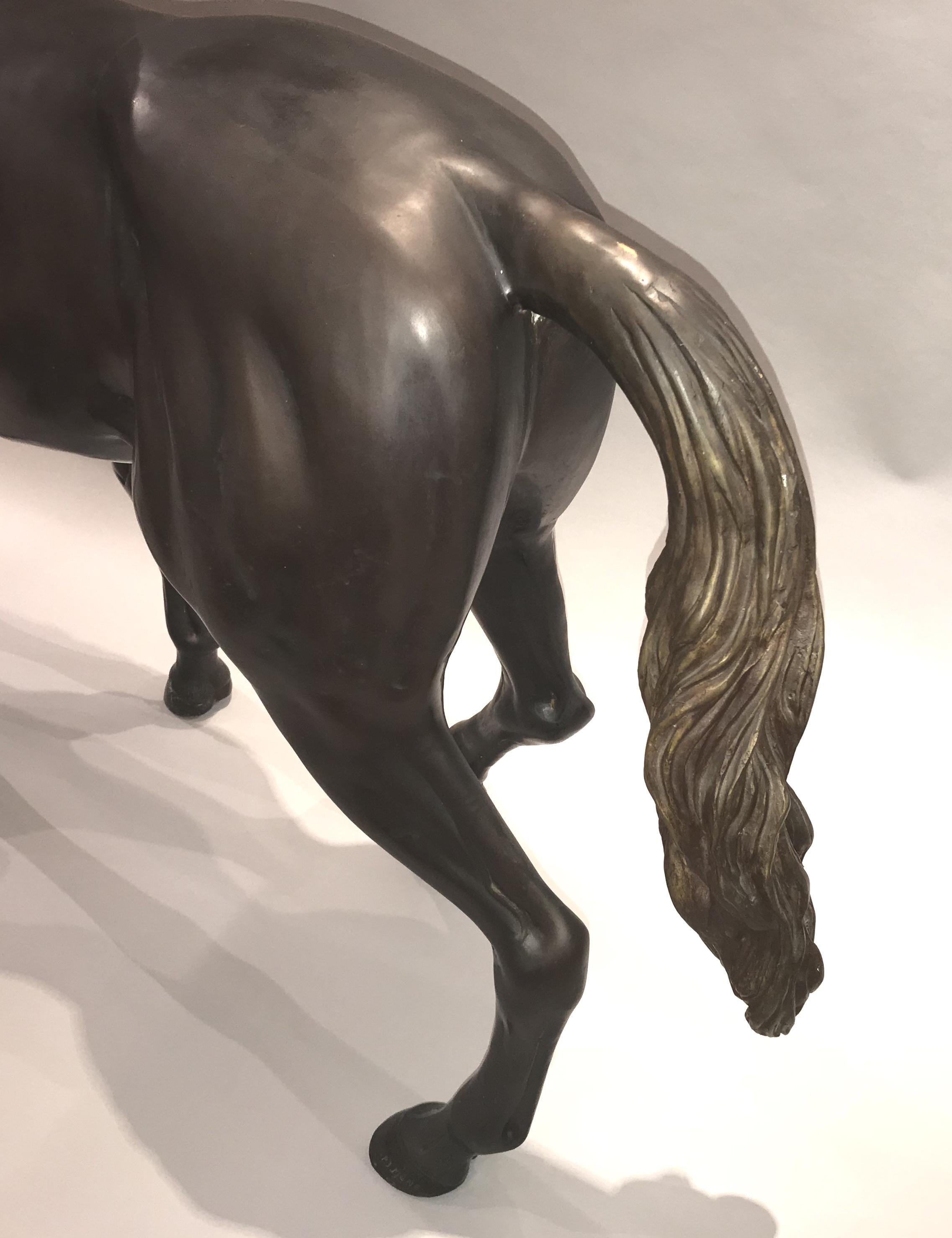 Large Floor Standing Bronze of a Horse after Pierre Jules Mene 3