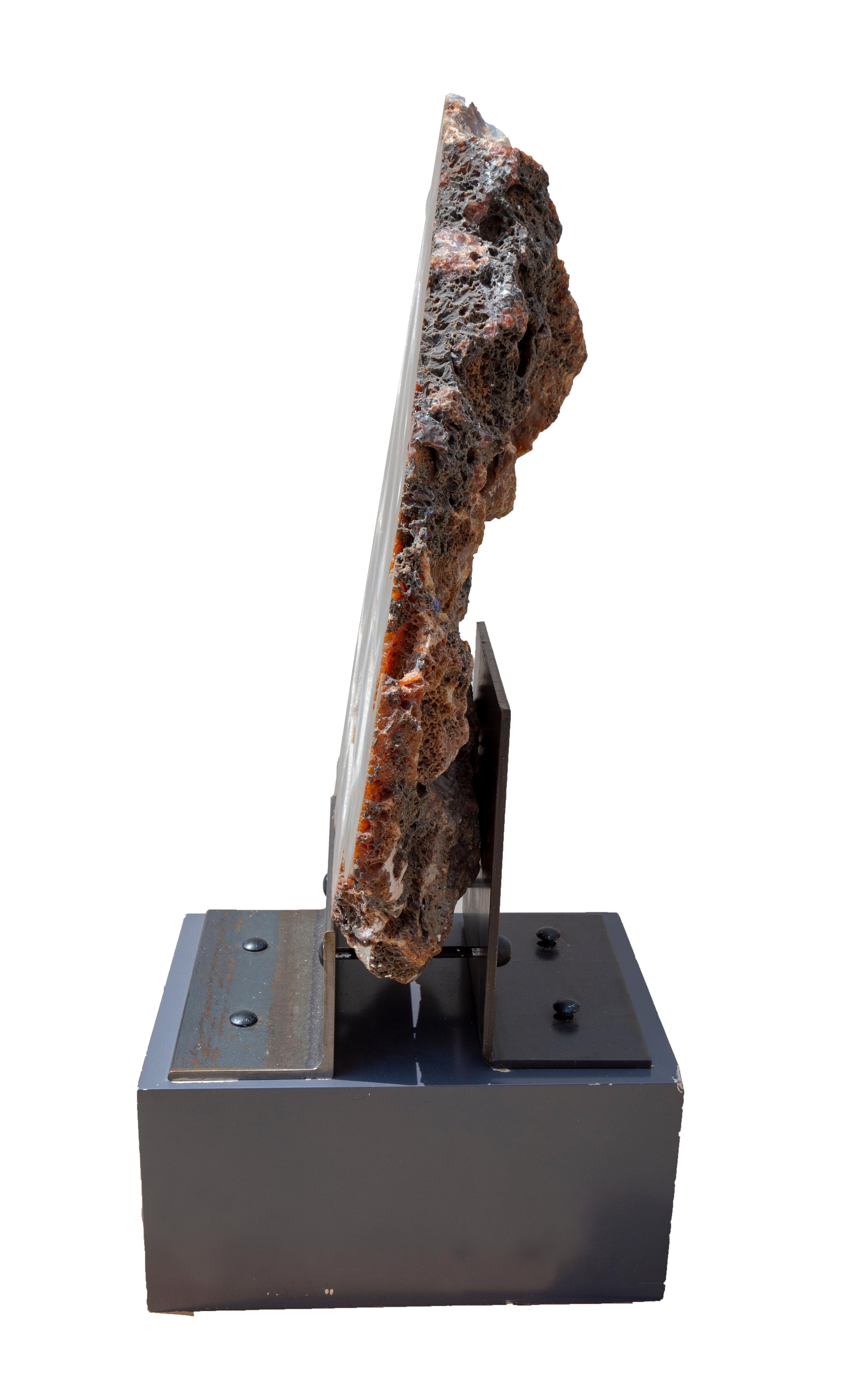 Geode mit Ständer (Naturalismus), Sculpture, von Unknown