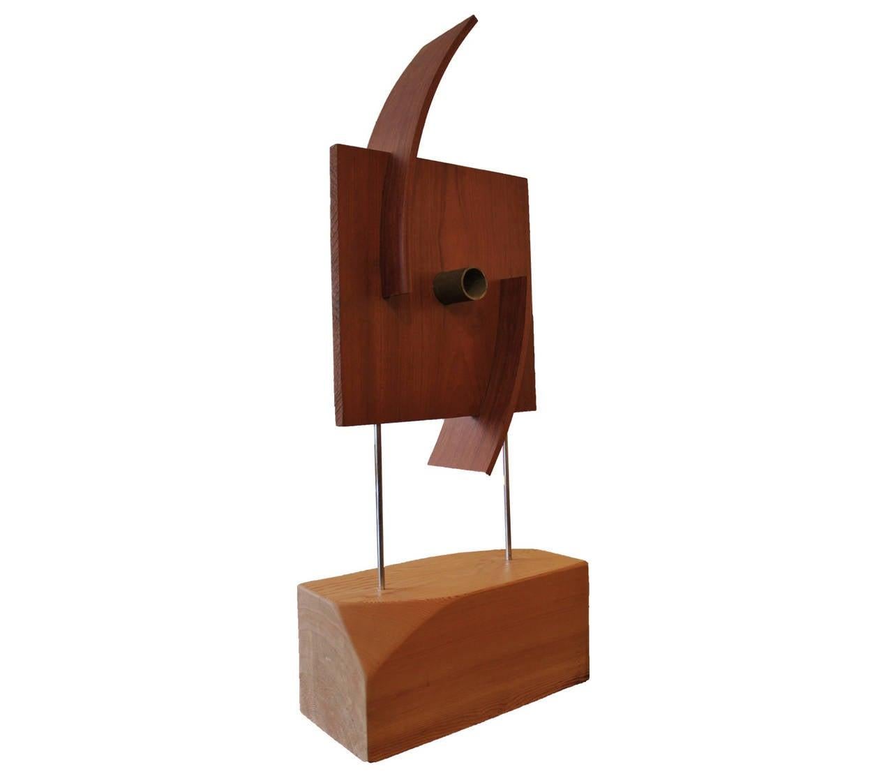 Large Organic Modern Wooden Industrial Sculpture  3