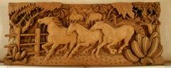 Large Scale Western Wood Sculpture