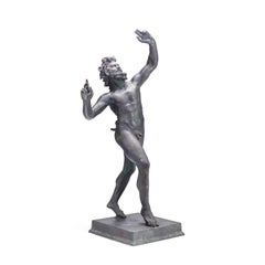 Vintage Late 19th century Grand Tour bronze of the Dancing Faun