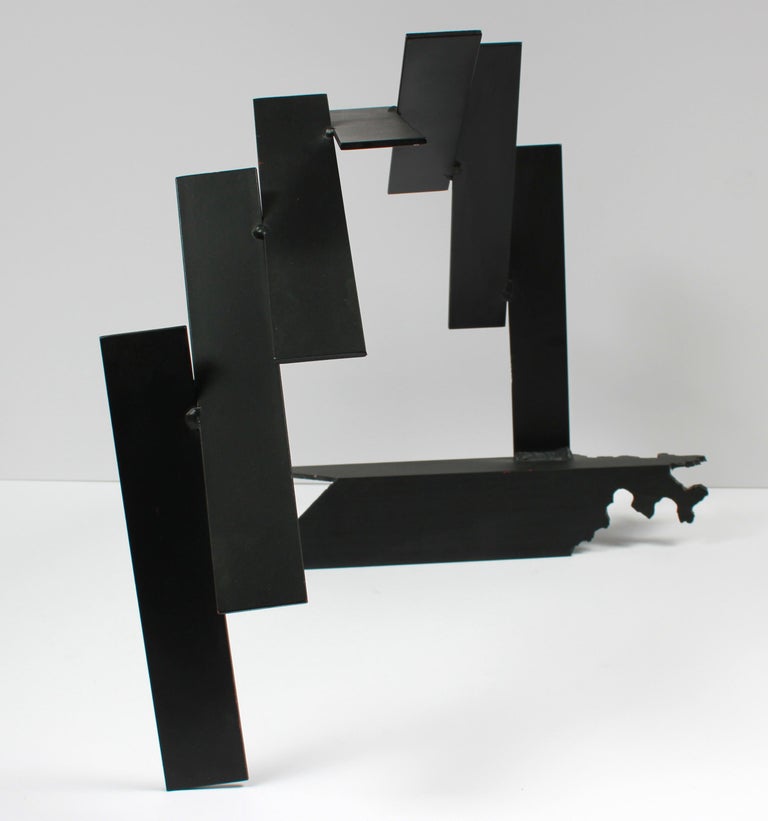 Unknown Late 20th Century Multi Media Metal Slanted Arch Sculpture