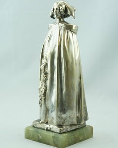 Leo Laporte Blairsy Art Nouveau Silver Overlay Bronze, 1903