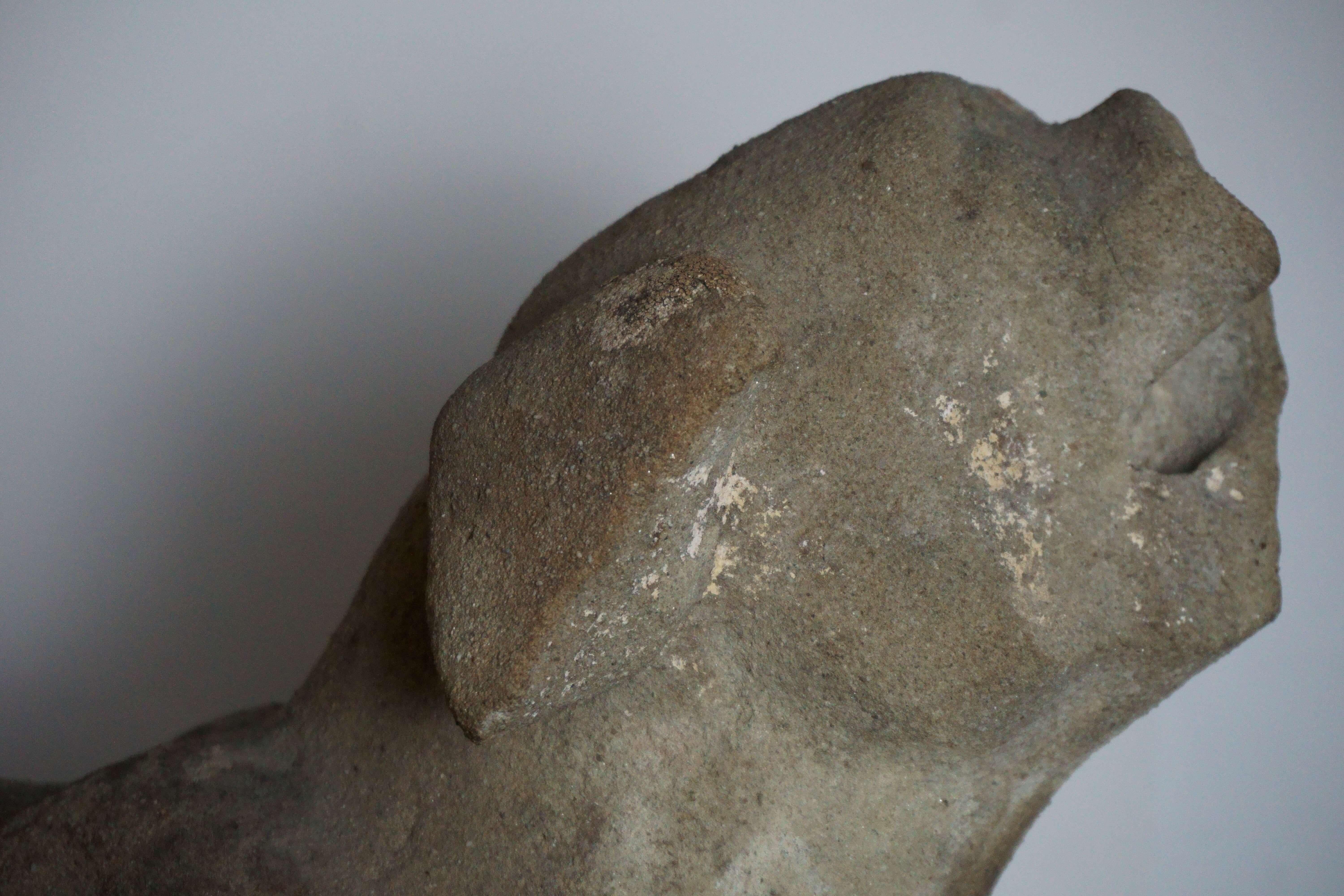 Levriero Grande Scultura Rinascimentale in Pietra Serena Firenze XVI secolo in vendita 6